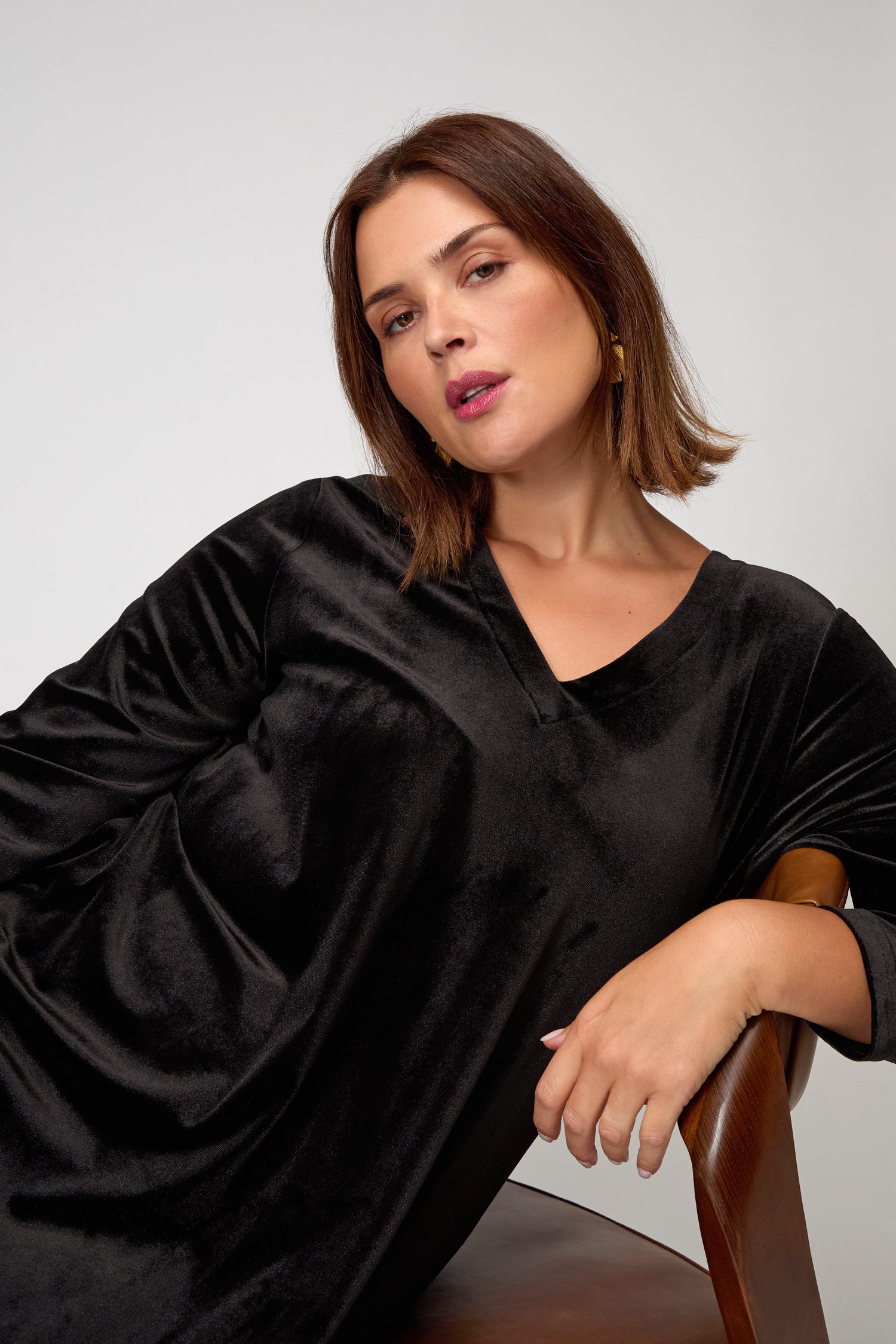 Velvet Jersey Bubble Dress