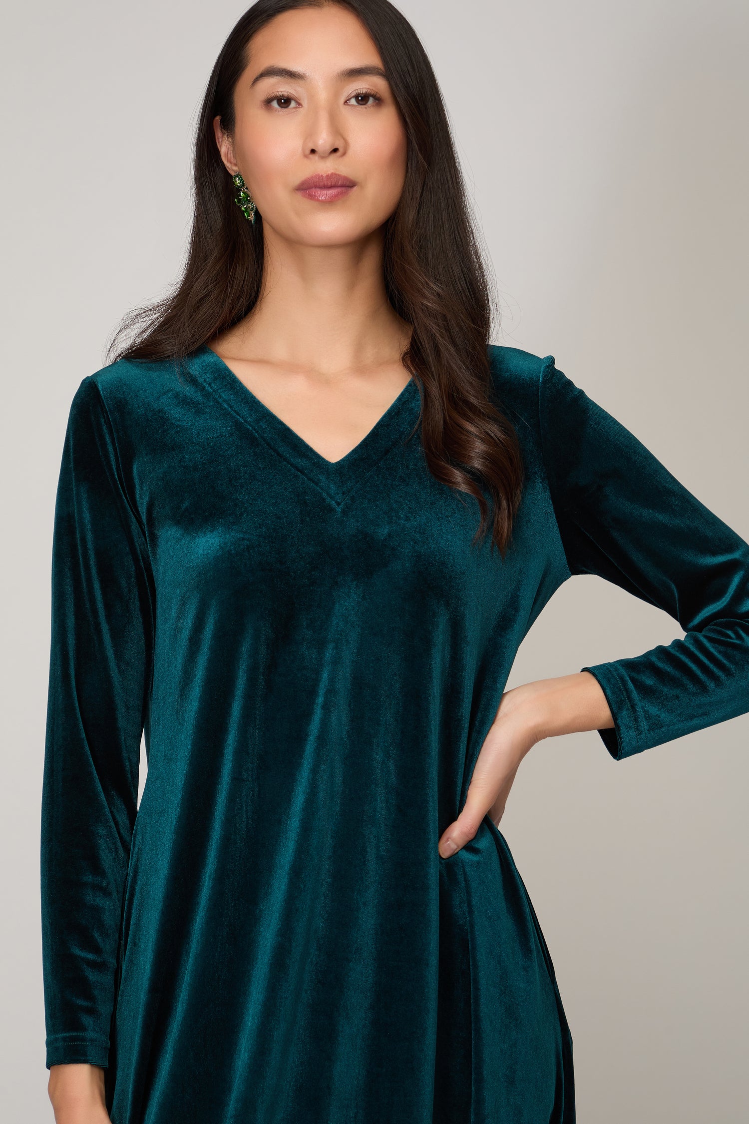 Velvet Jersey Bubble Dress