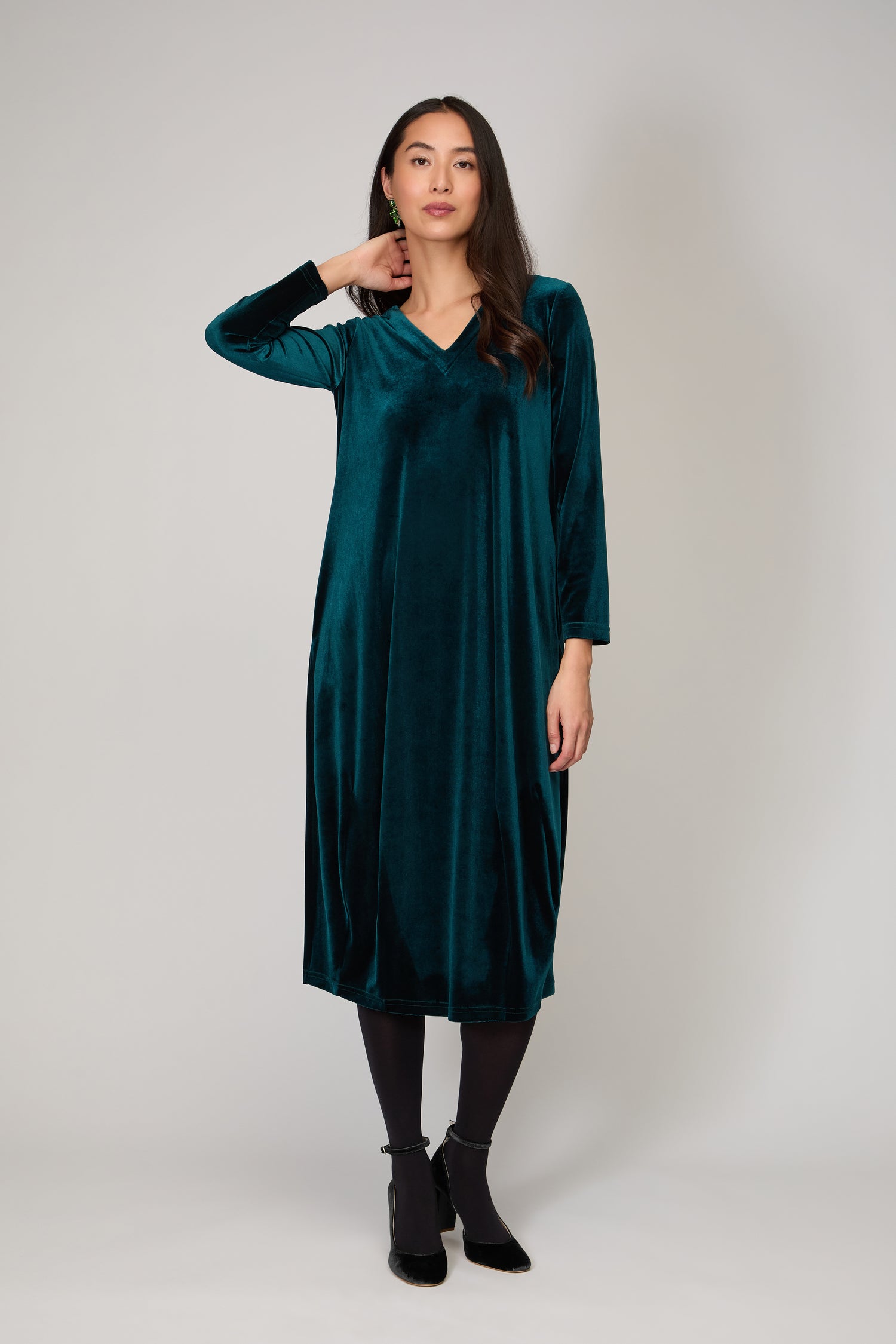 Velvet Jersey Bubble Dress