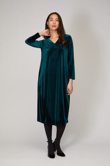 Velvet Jersey Bubble Dress