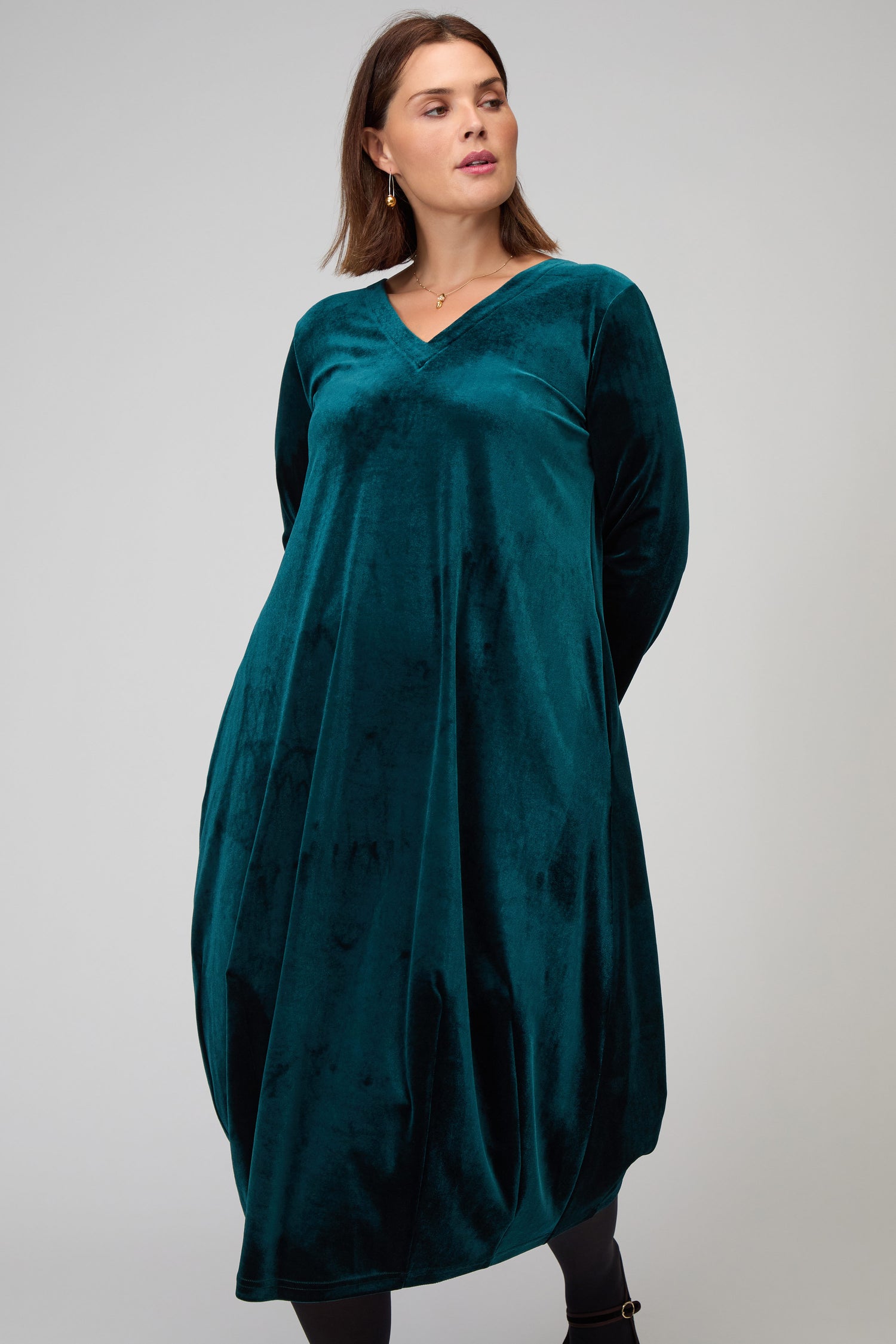 Velvet Jersey Bubble Dress