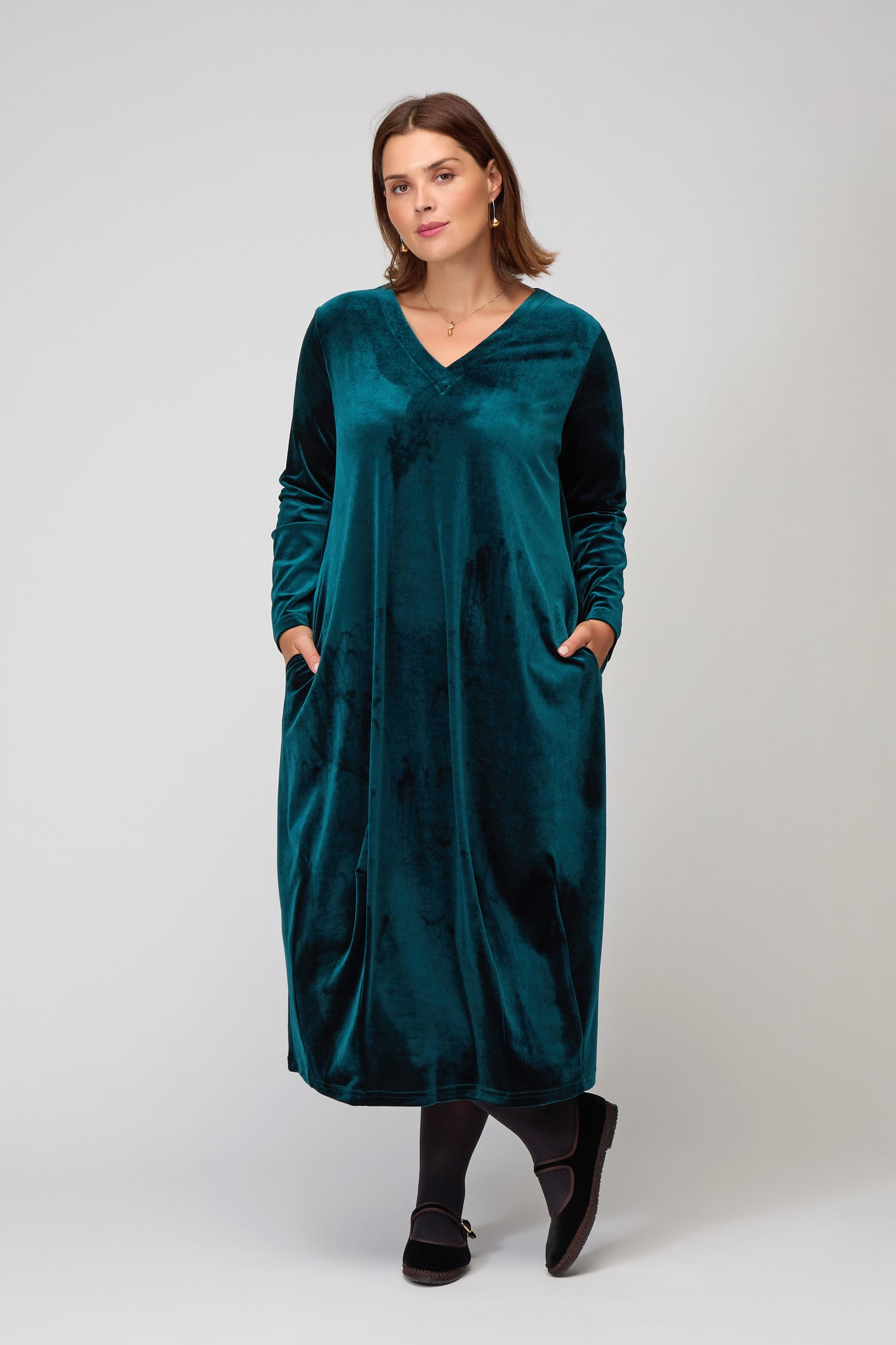 Velvet Jersey Bubble Dress