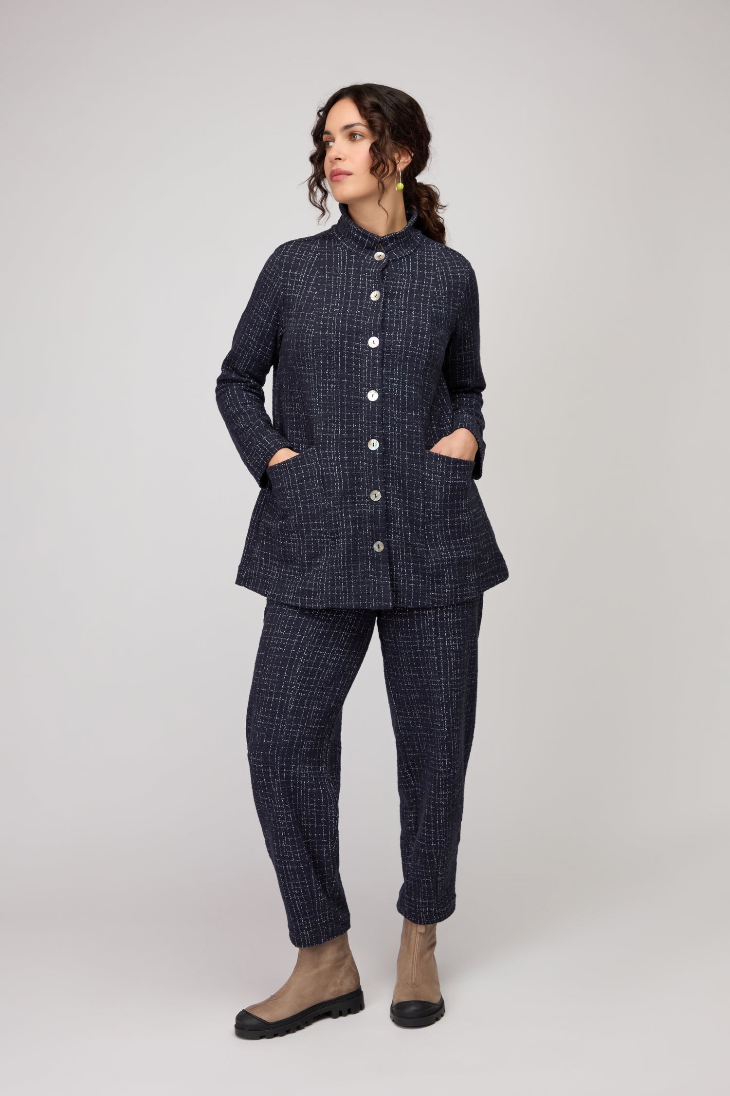 Boucle Cotton Jersey Jacket