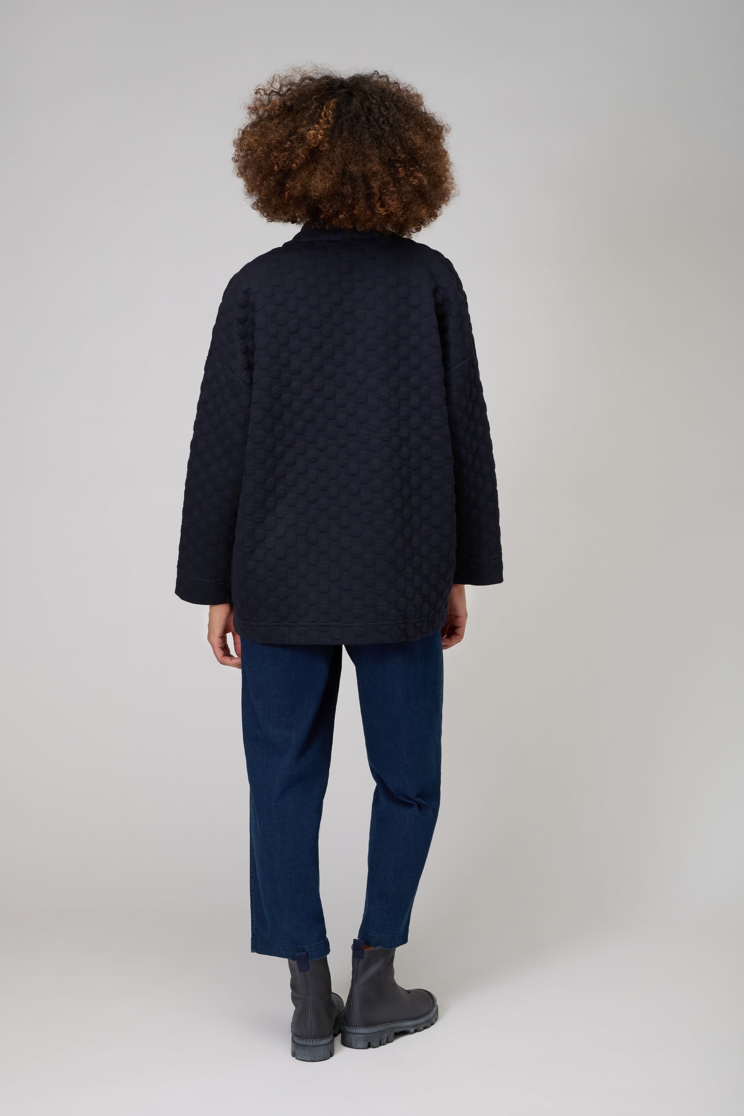 Bubble Textured Jersey Jacket