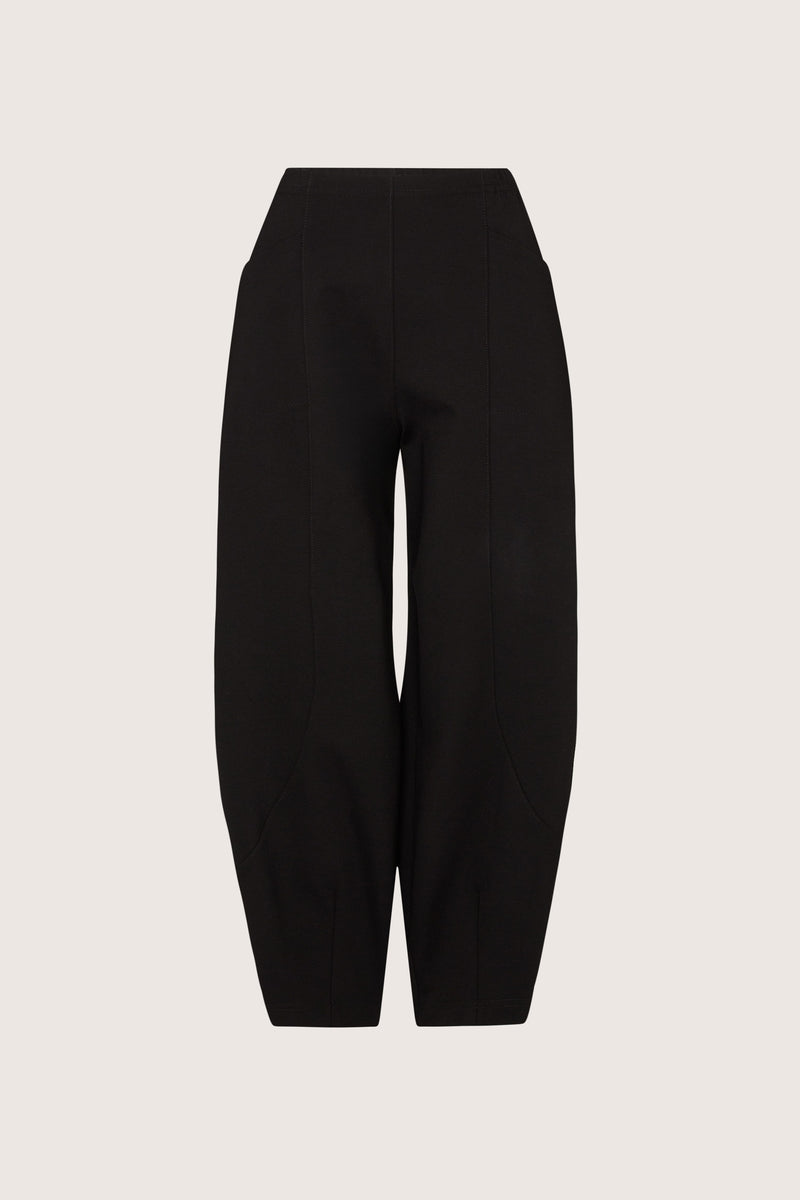 Sahara Ponte Slim Leg Trouser in Black