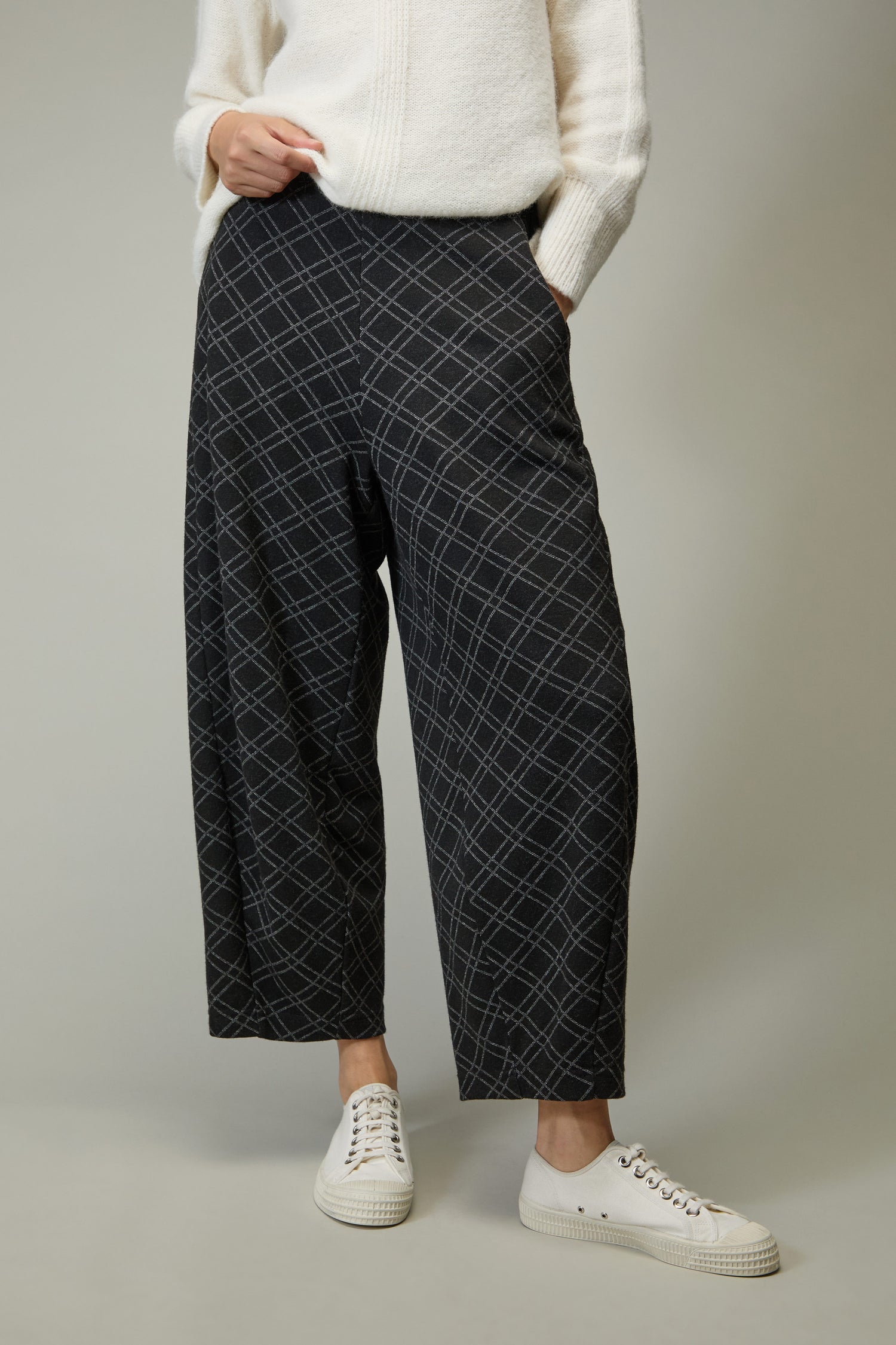 Square Jacquard Jersey Trousers