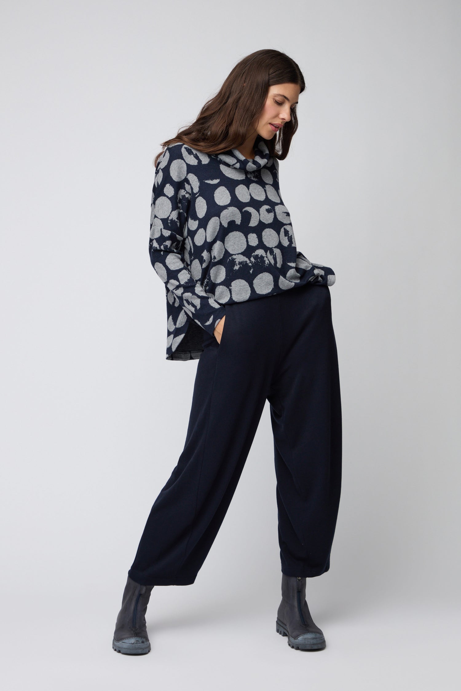 Luxe Viscose Jersey Bubble Trousers