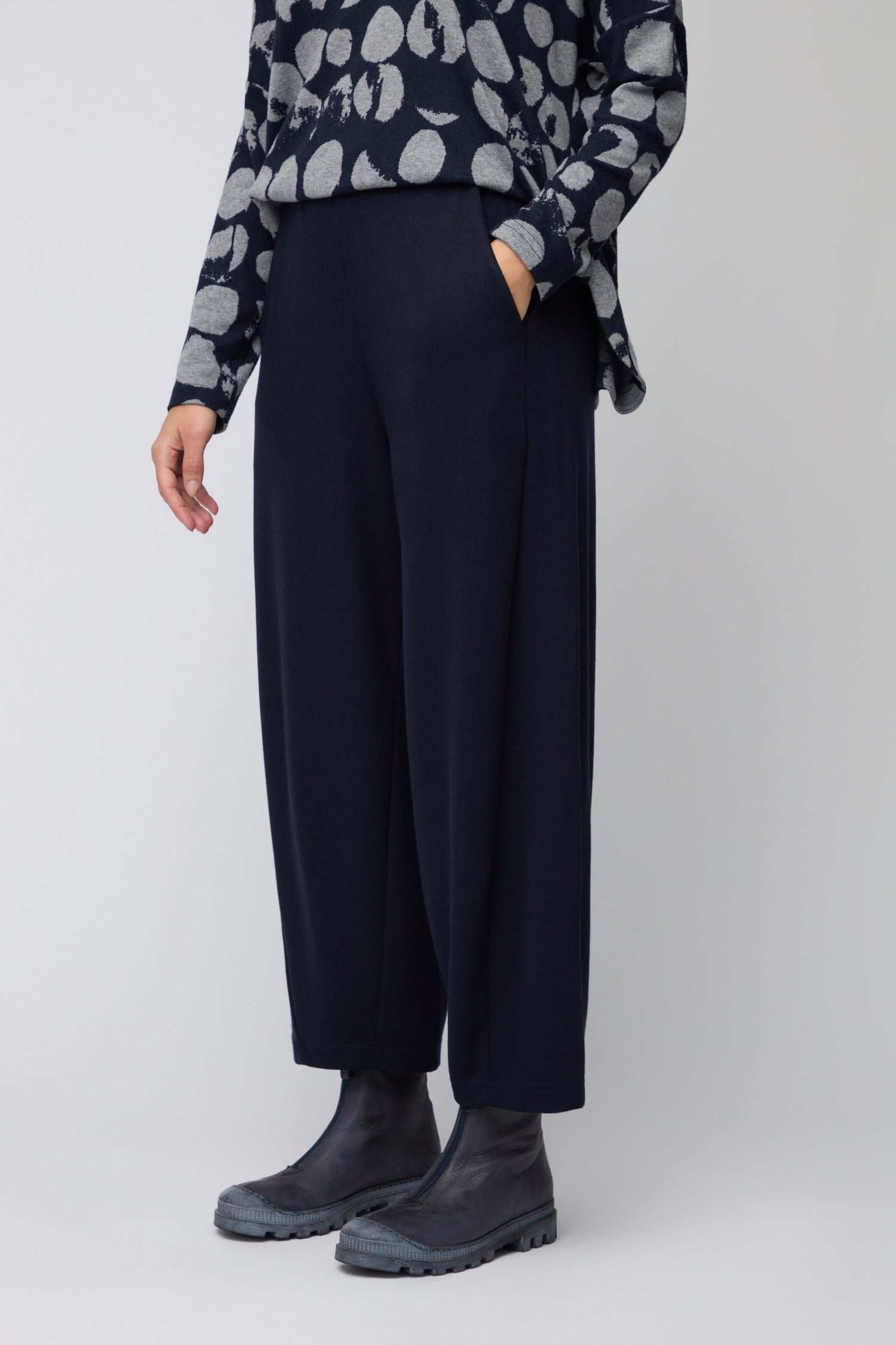 Luxe Viscose Jersey Bubble Trousers