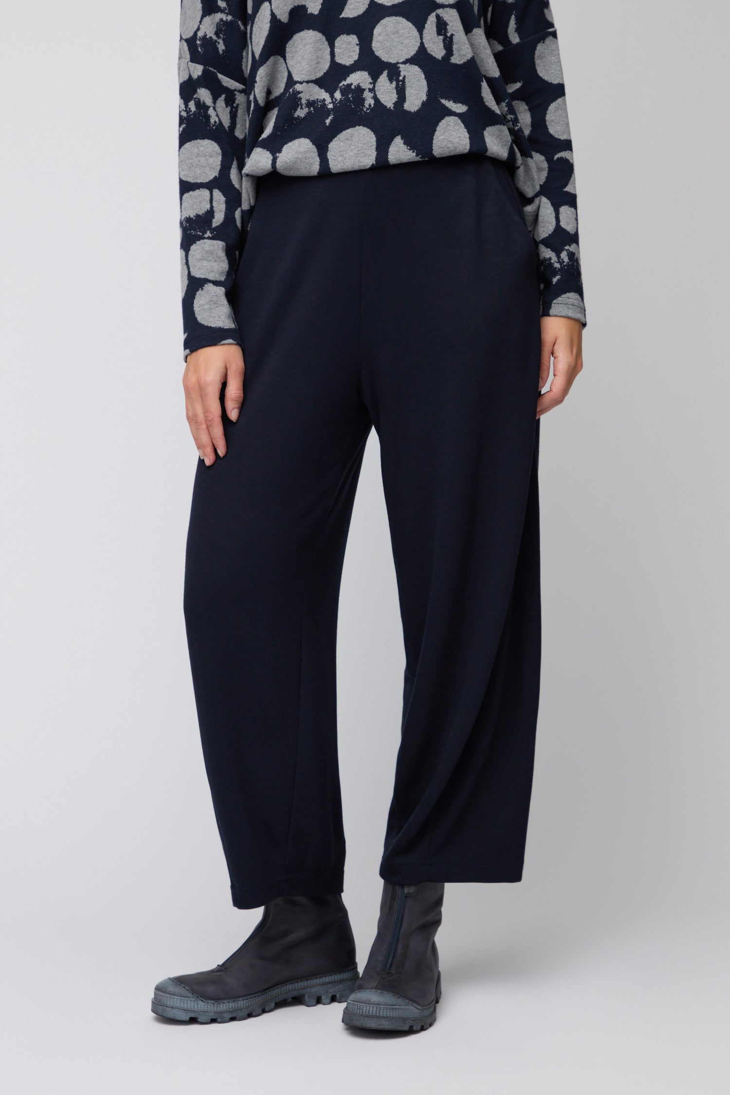 Luxe Viscose Jersey Bubble Trousers