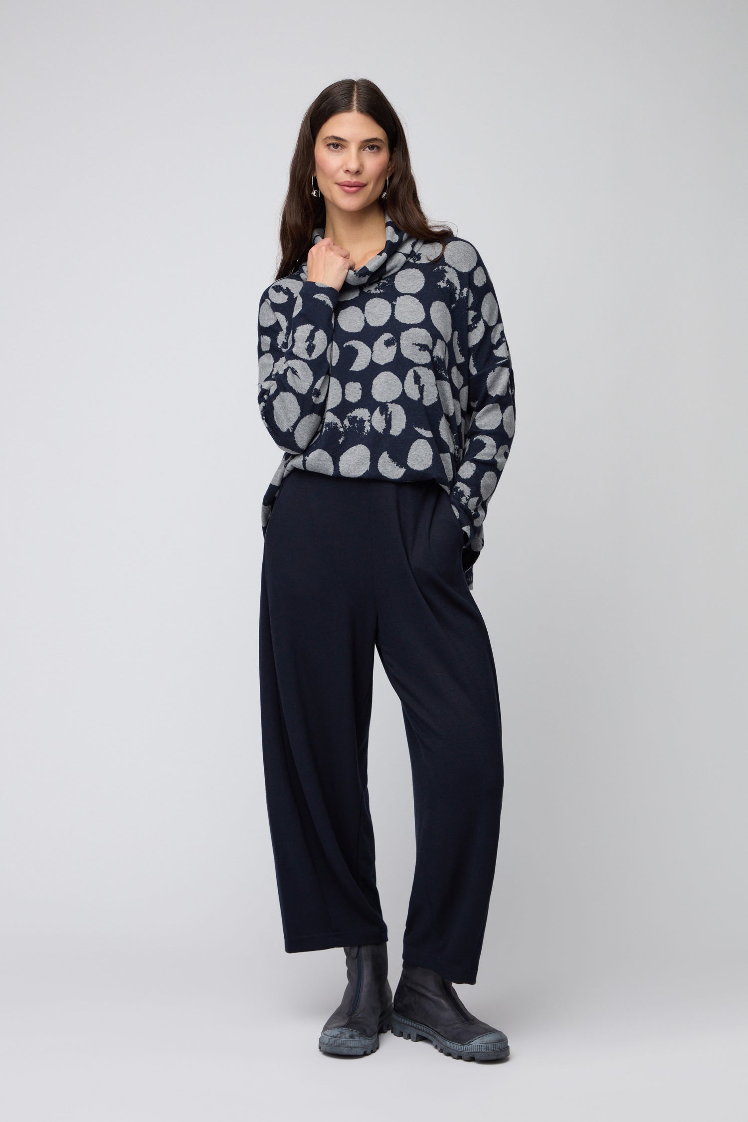 Luxe Viscose Jersey Bubble Trousers