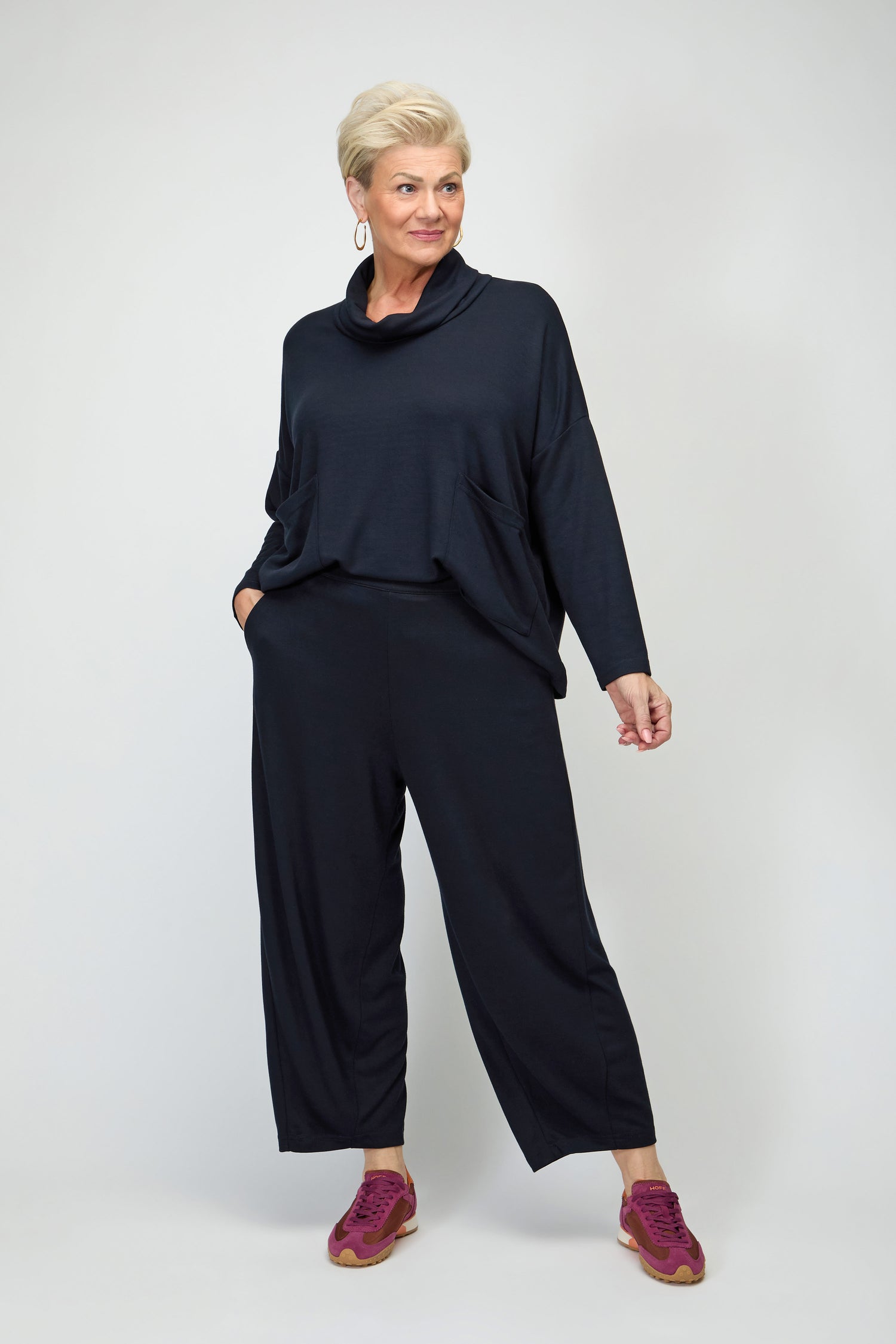 Luxe Viscose Jersey Bubble Trousers