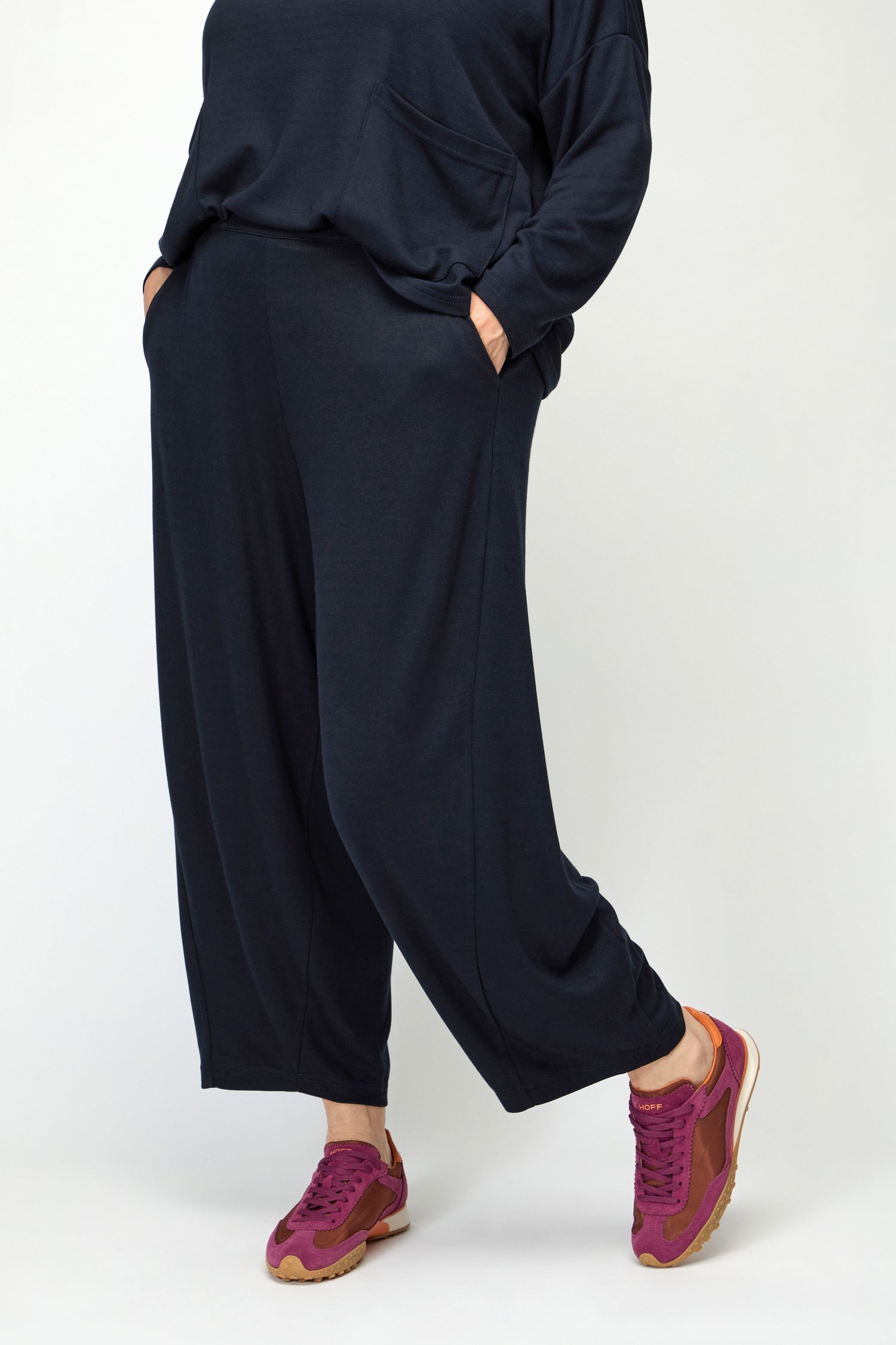 Luxe Viscose Jersey Bubble Trousers