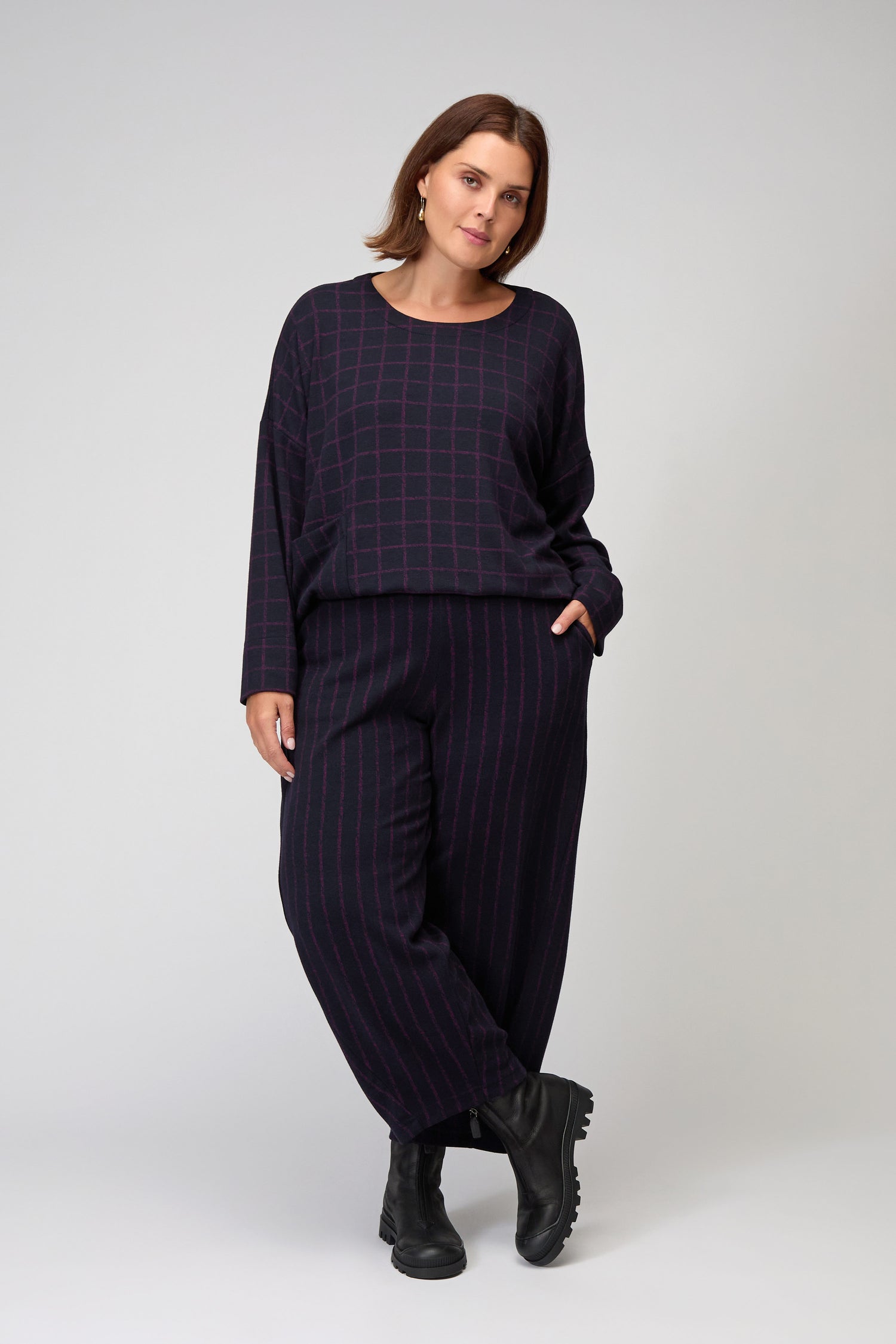 Graphic Stripe Bubble Trousers