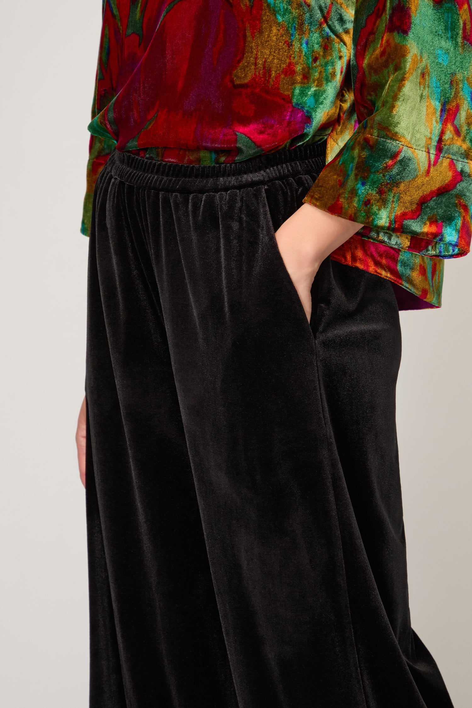 Velvet Jersey Bubble Trousers