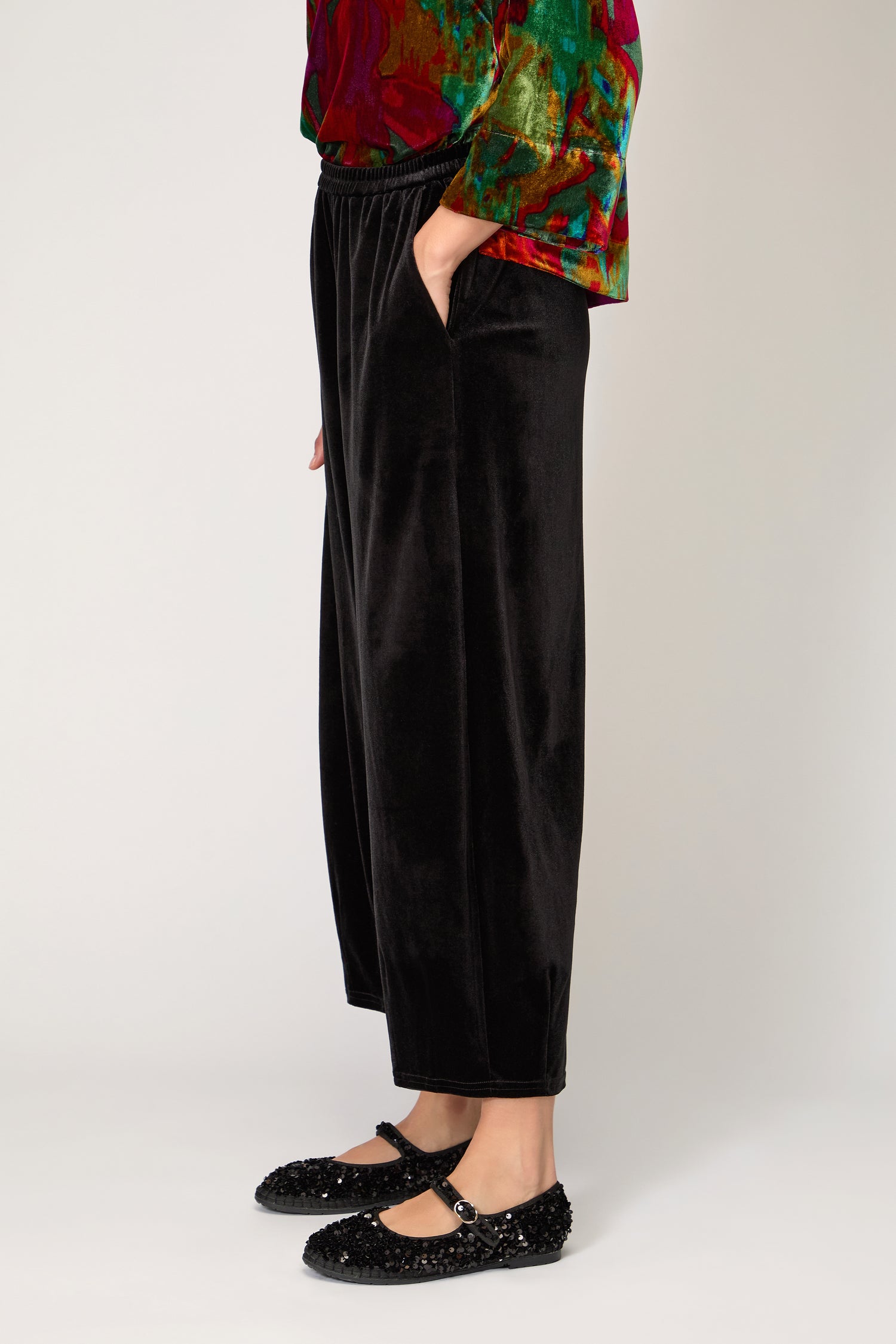 Velvet Jersey Bubble Trousers