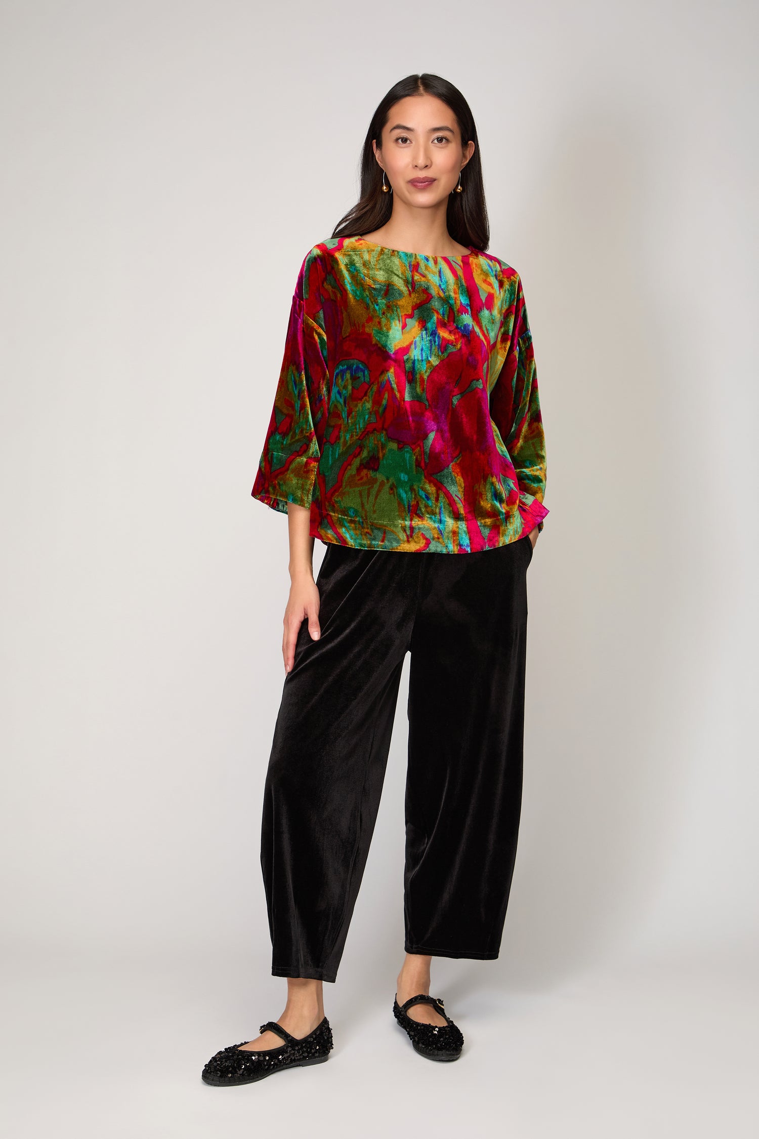 Velvet Jersey Bubble Trousers