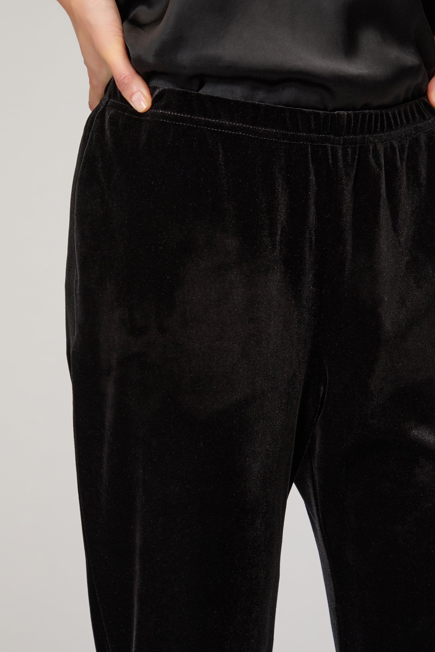 Velvet Jersey Slim Trouser