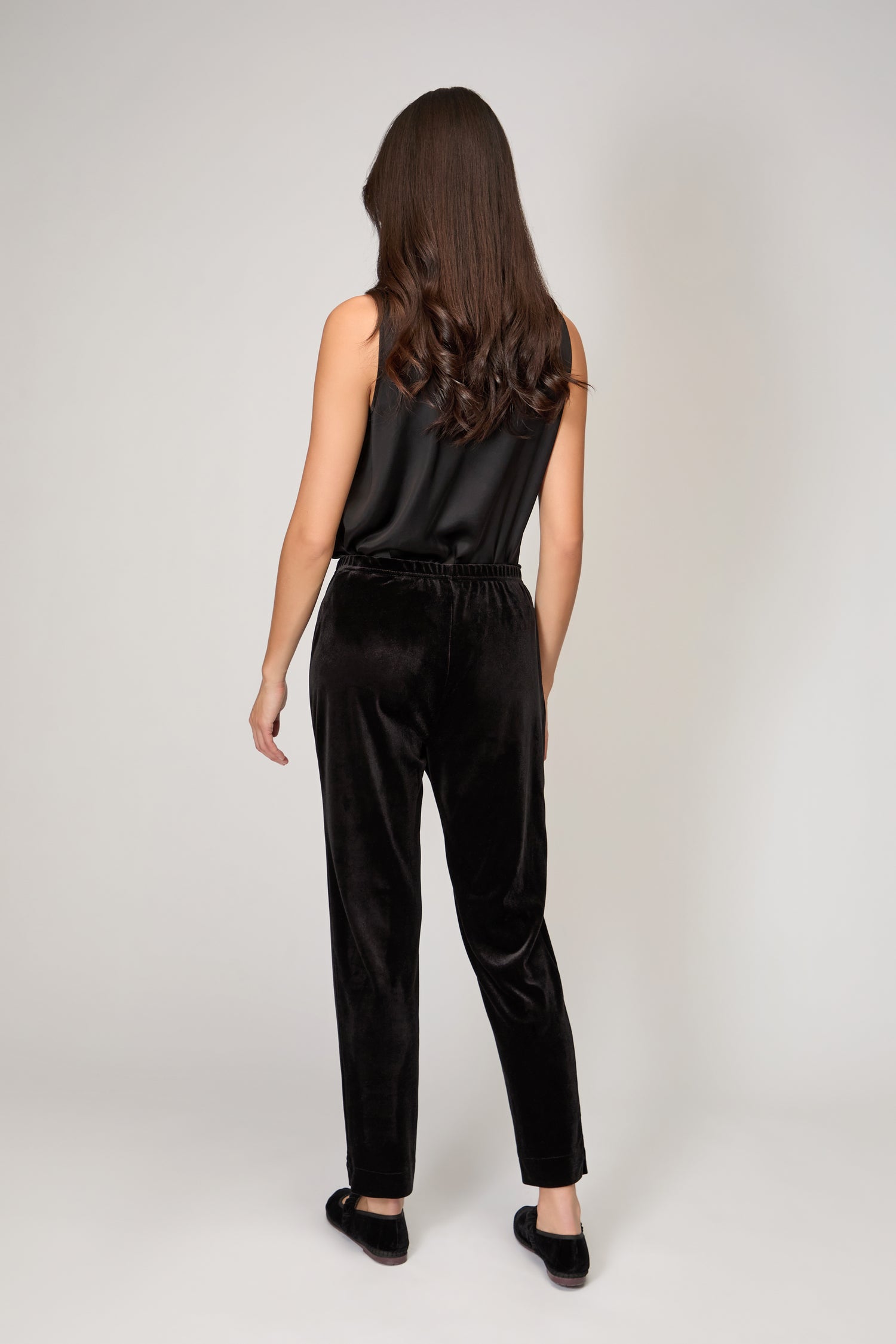 Velvet Jersey Slim Trouser