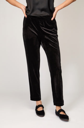 Velvet Jersey Slim Trouser