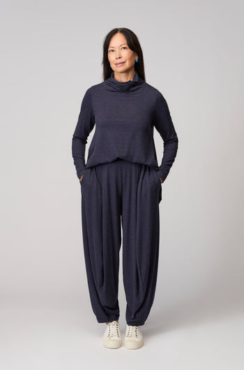 Soft Viscose Jersey Bubble Trousers