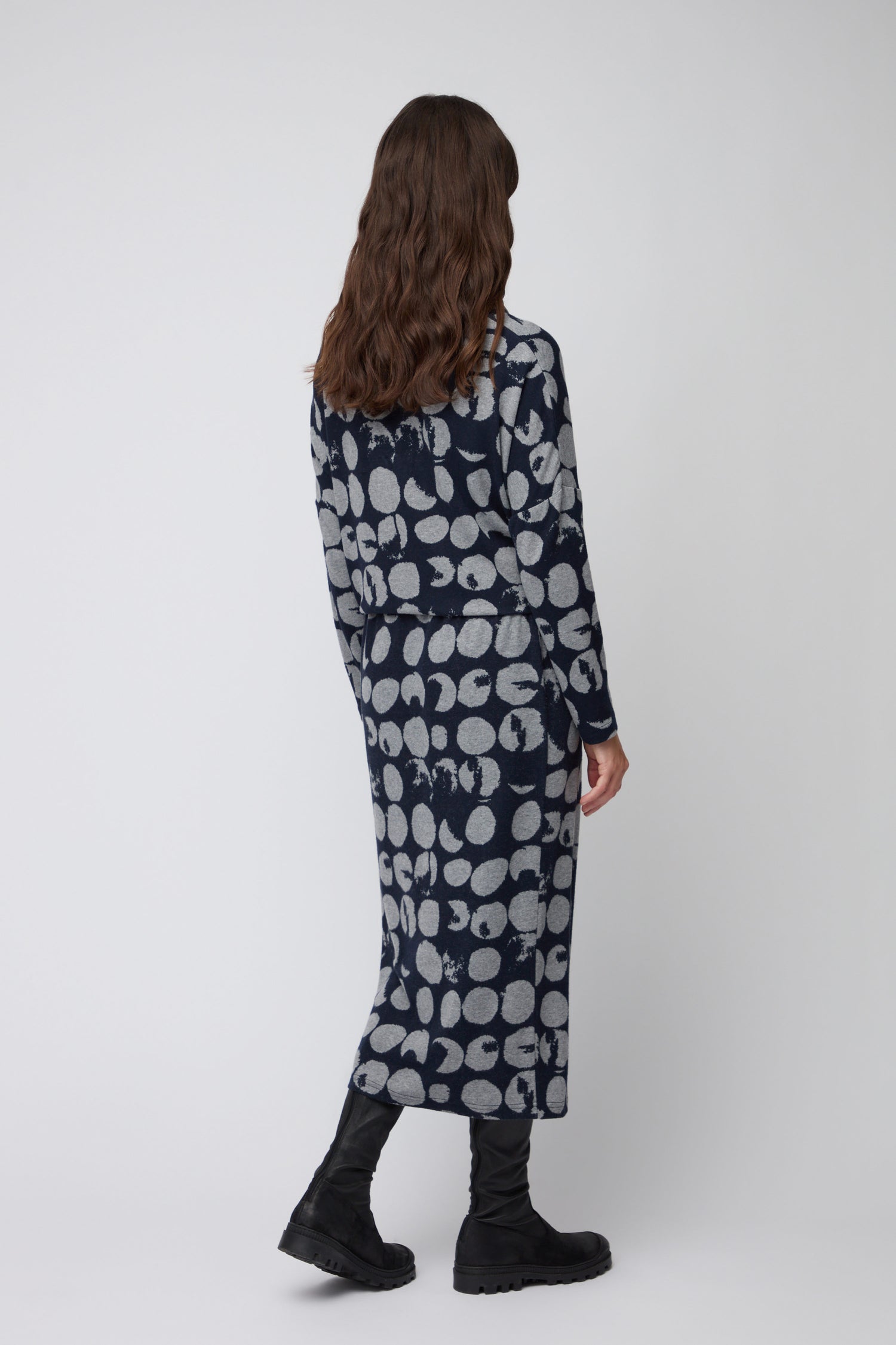 Brushed Jersey Spotted Tube Skirt