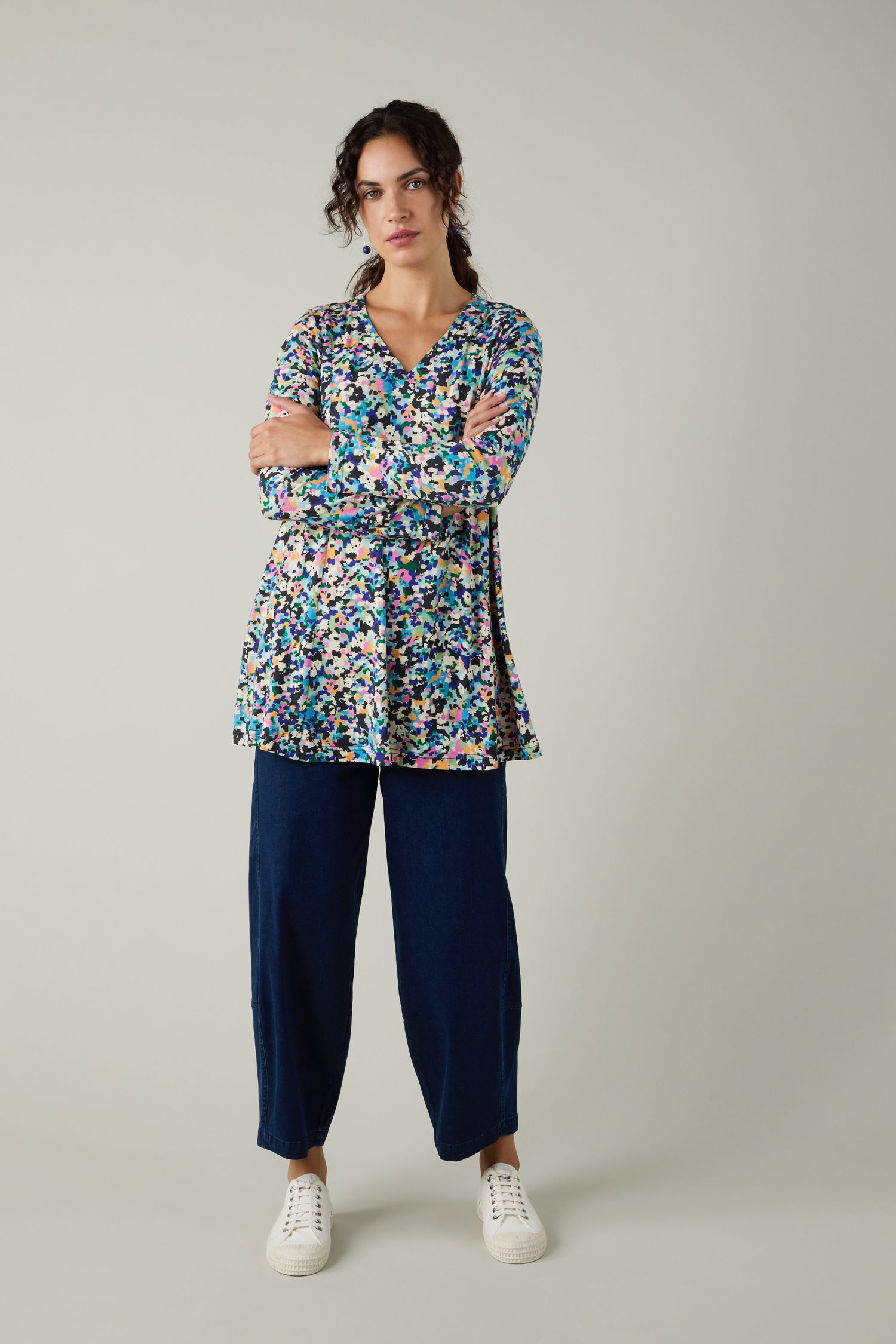 Colourful Confetti Jersey Top