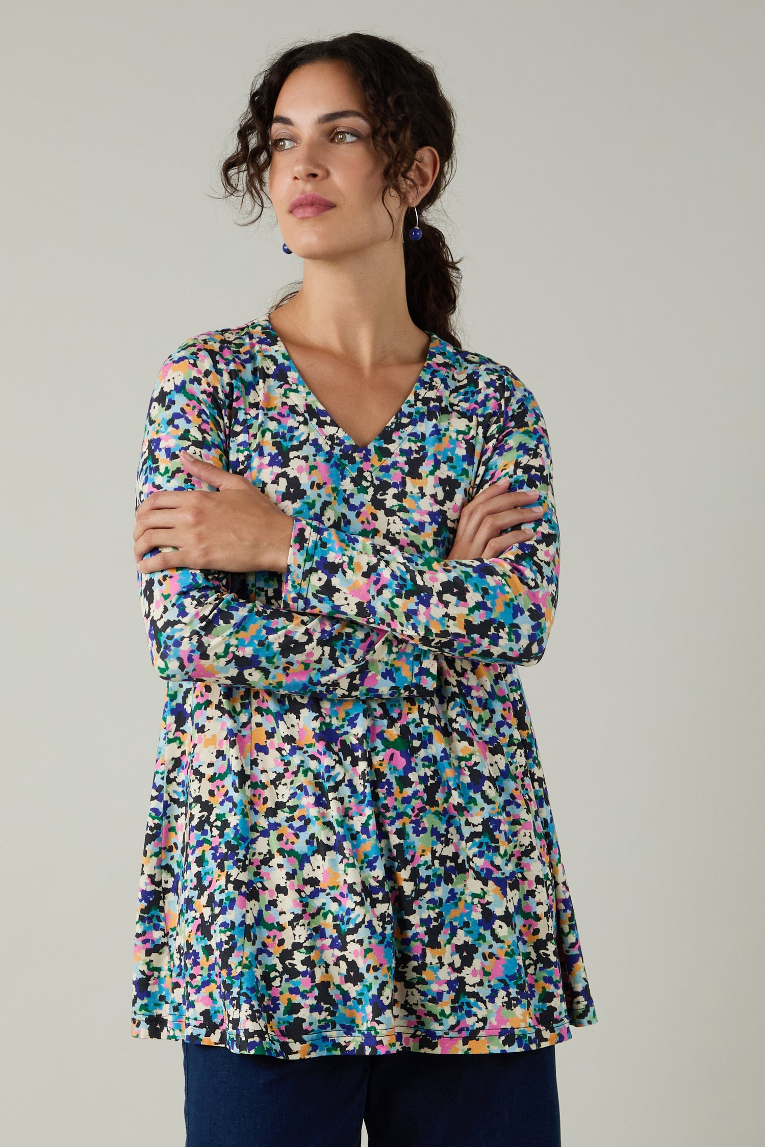 Colourful Confetti Jersey Top