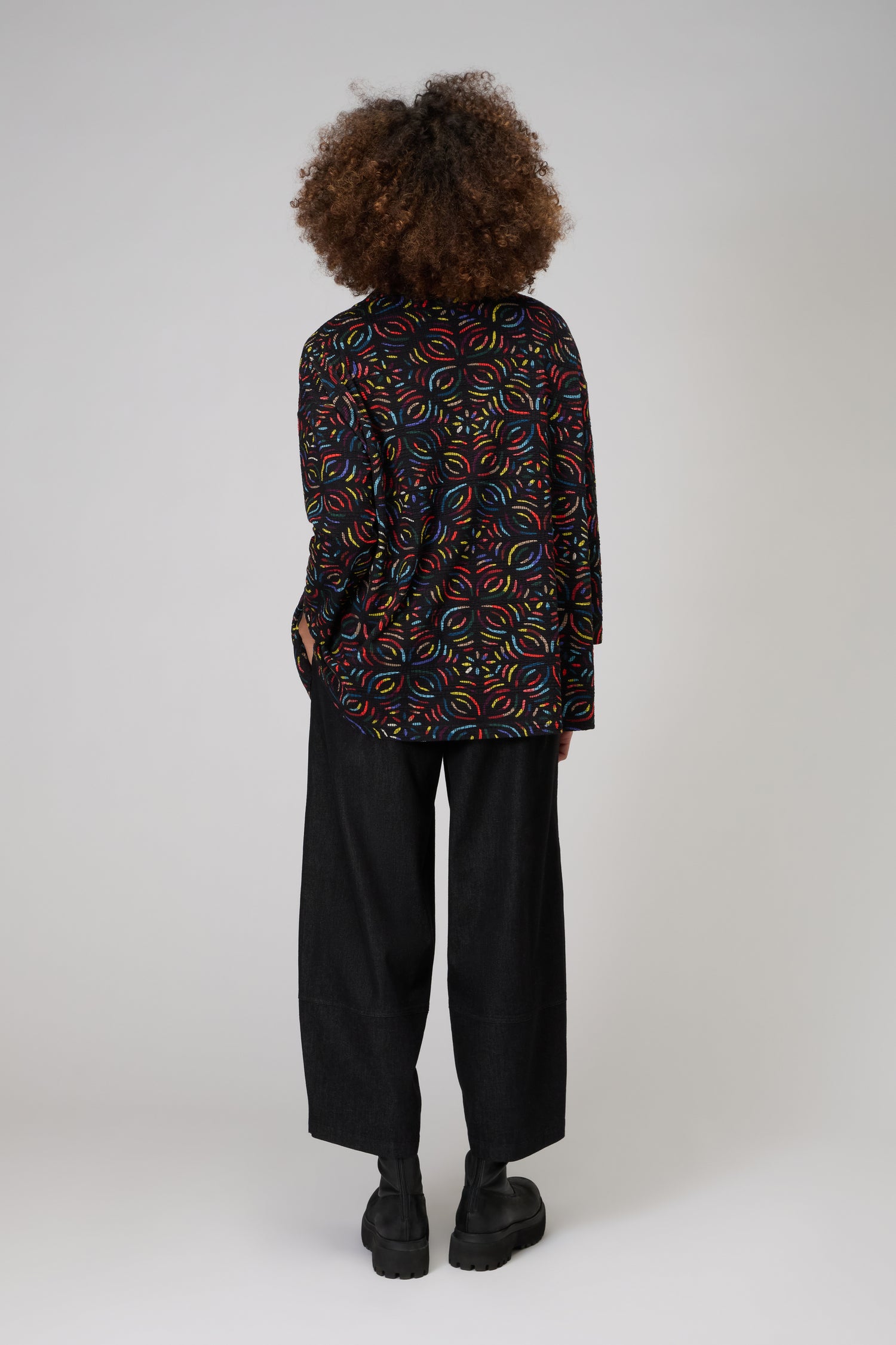 Mosaic Jacquard Jersey Top