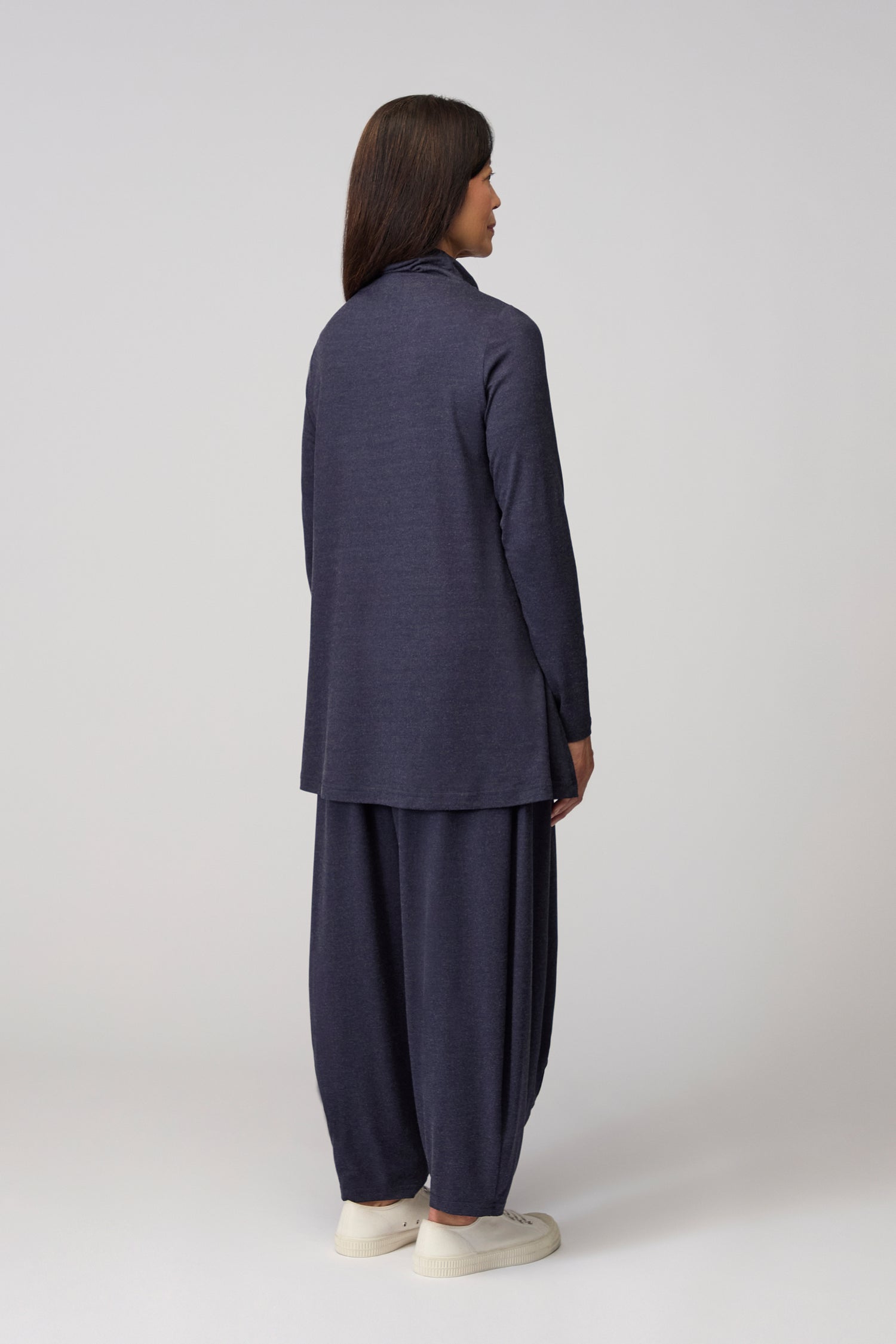 Soft Viscose Jersey Roll Neck Top