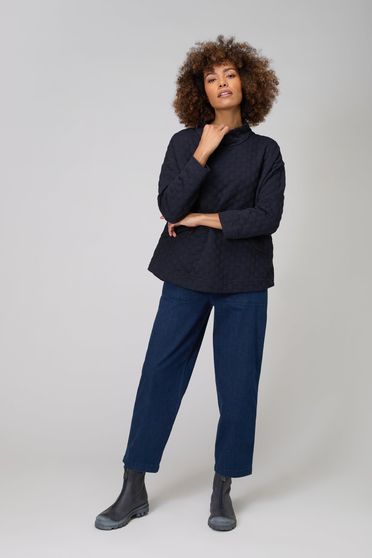 Bubble Textured Jersey Top