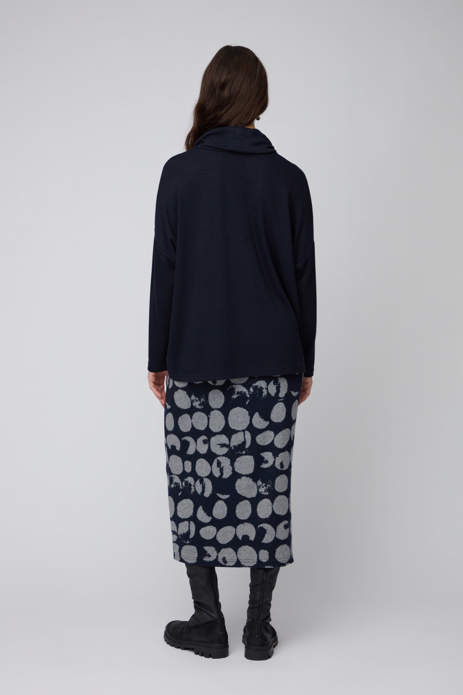 Luxe Viscose Jersey Cowl Neck Top