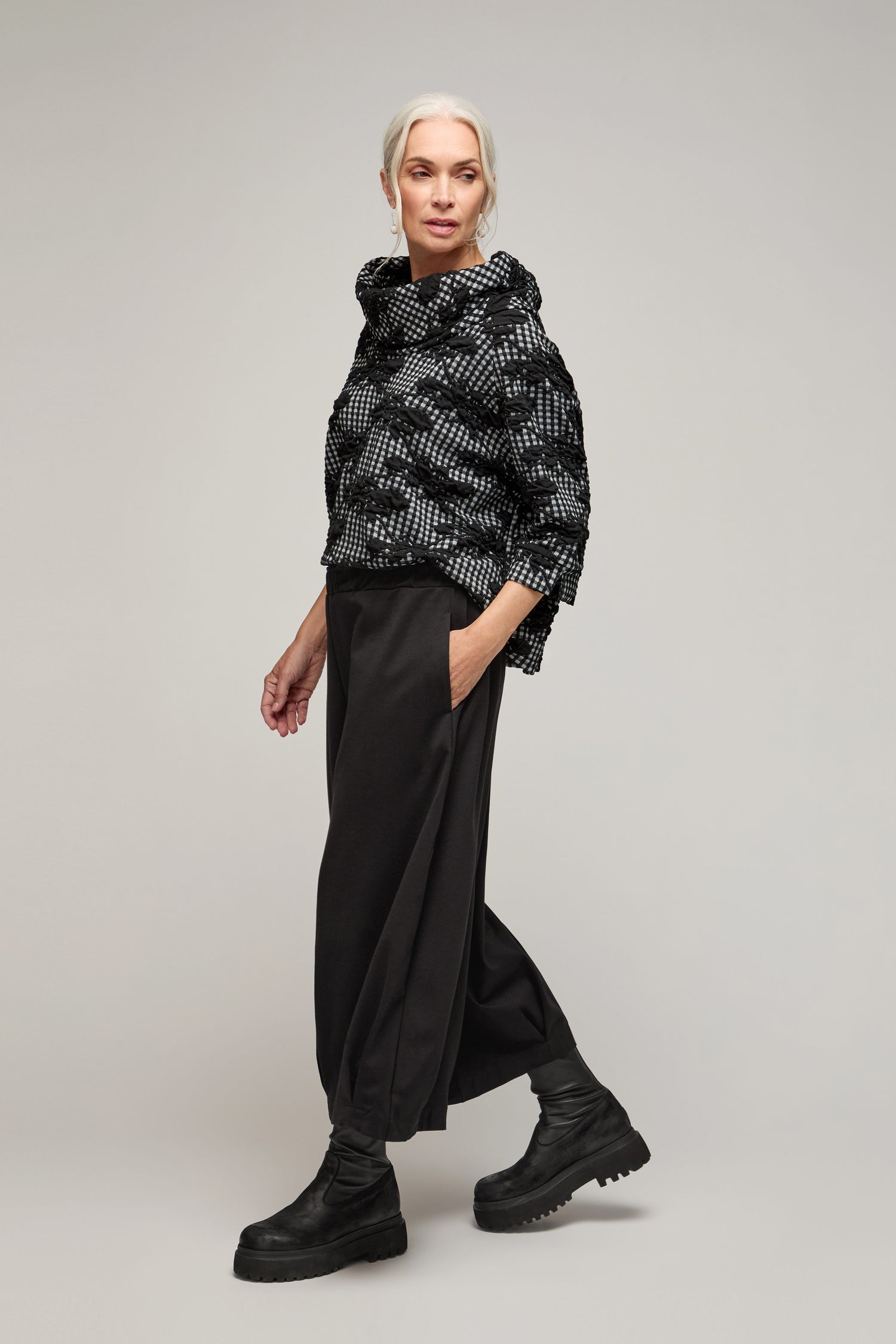 Cuff Hem Bubble Trousers