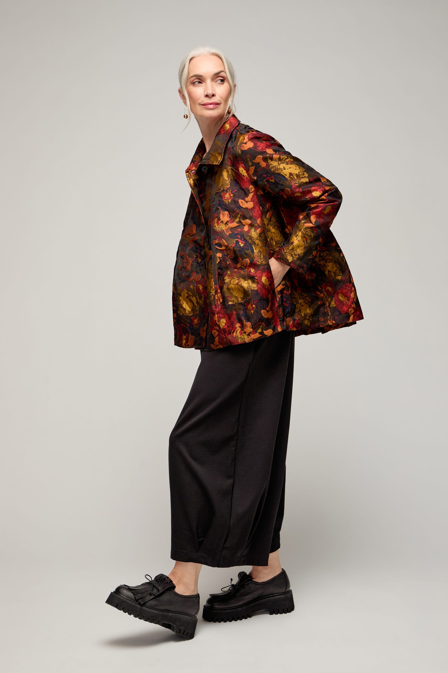 Jacquard Floral Jacket