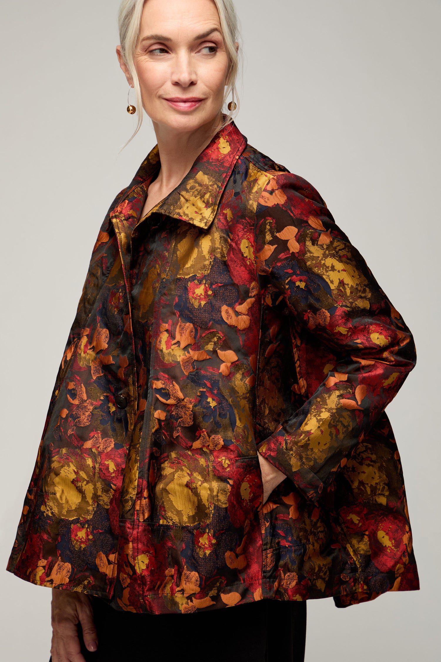 Jacquard Floral Jacket