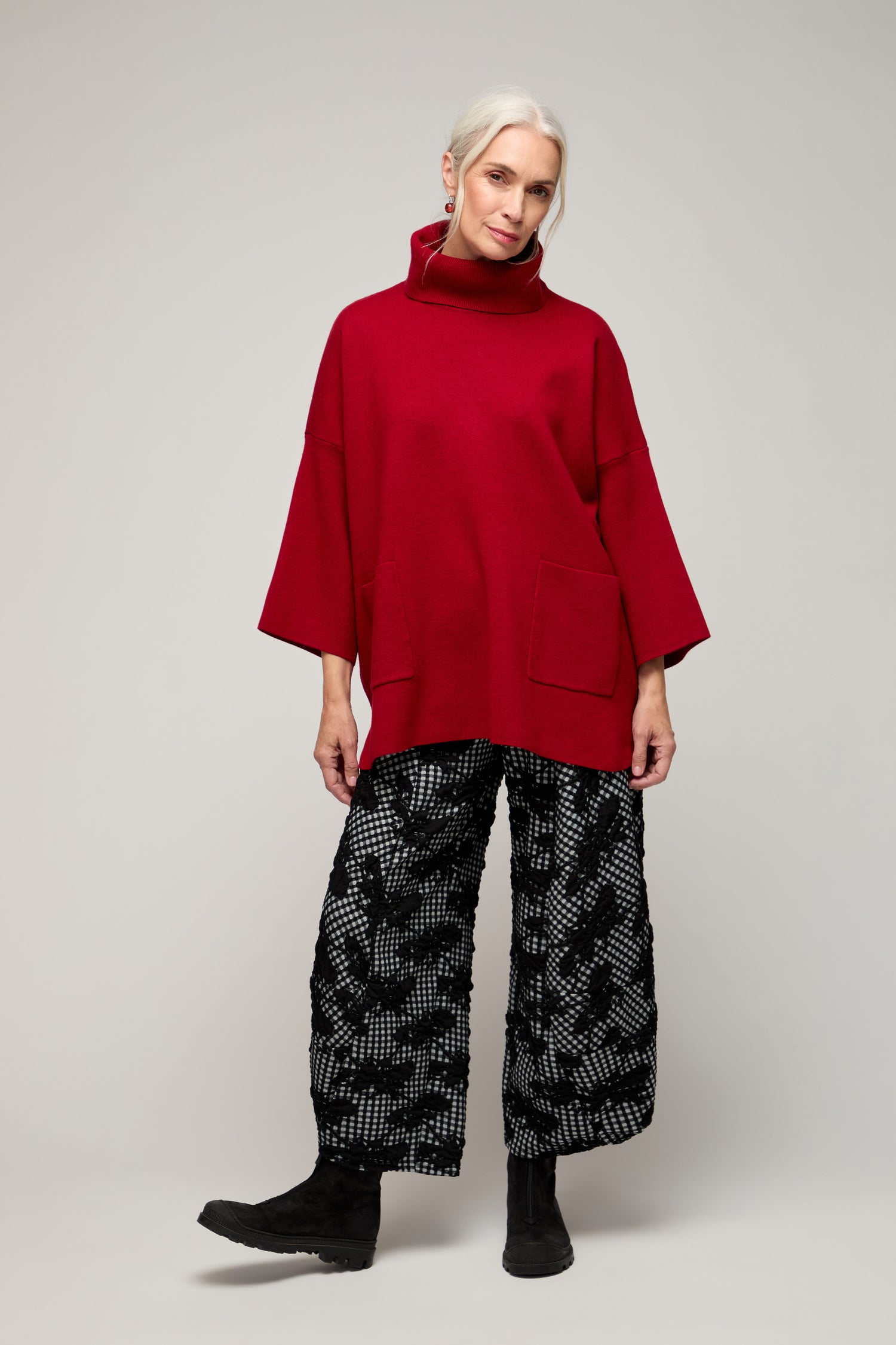 Roll Neck Pocket Knit