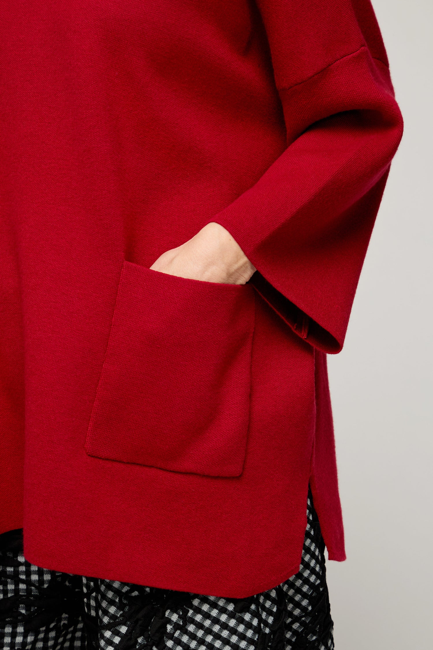 Roll Neck Pocket Knit