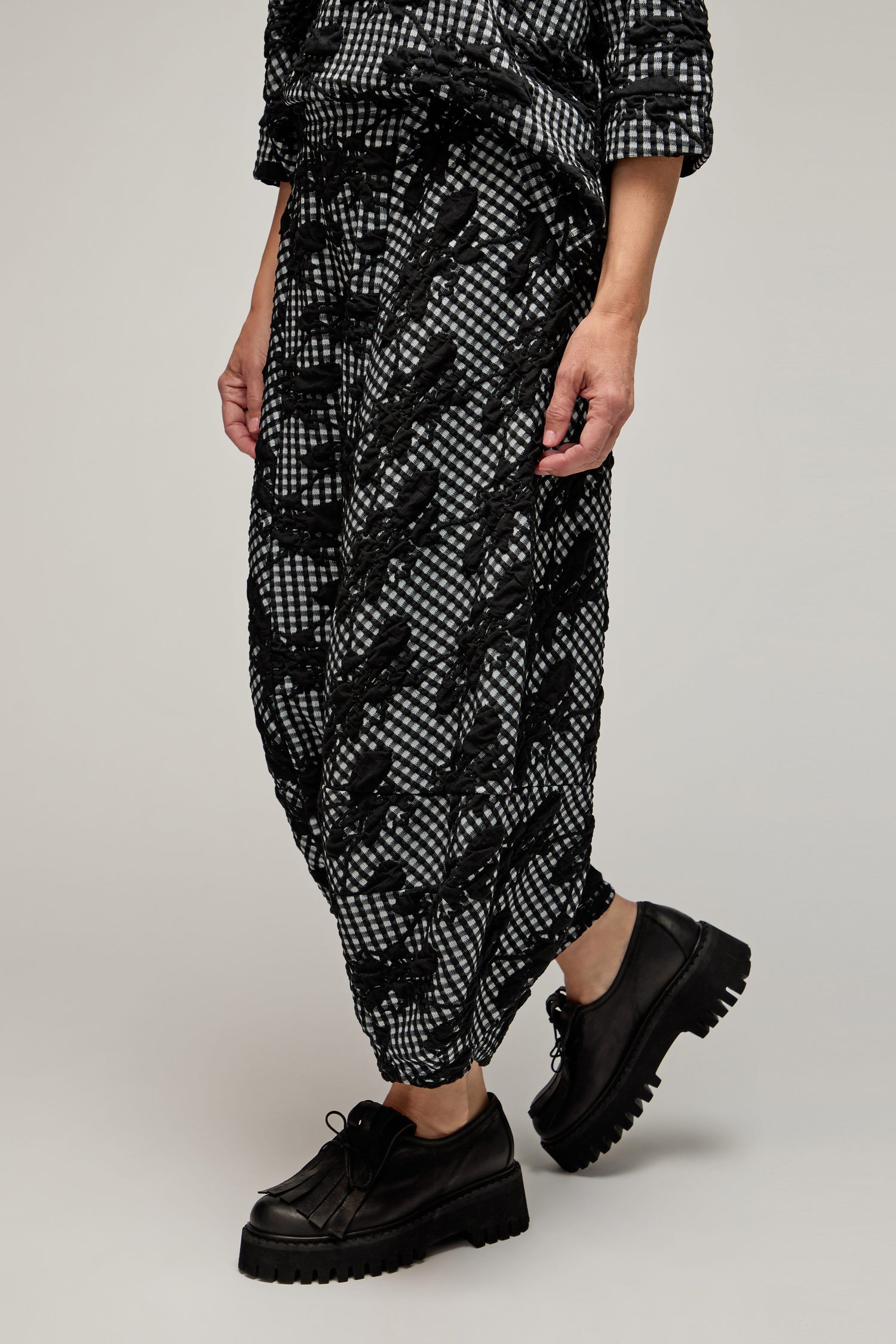 Gingham Flower Bubble Trousers