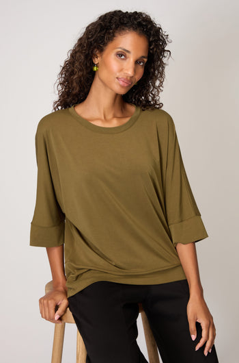 Modal Jersey Boxy Top