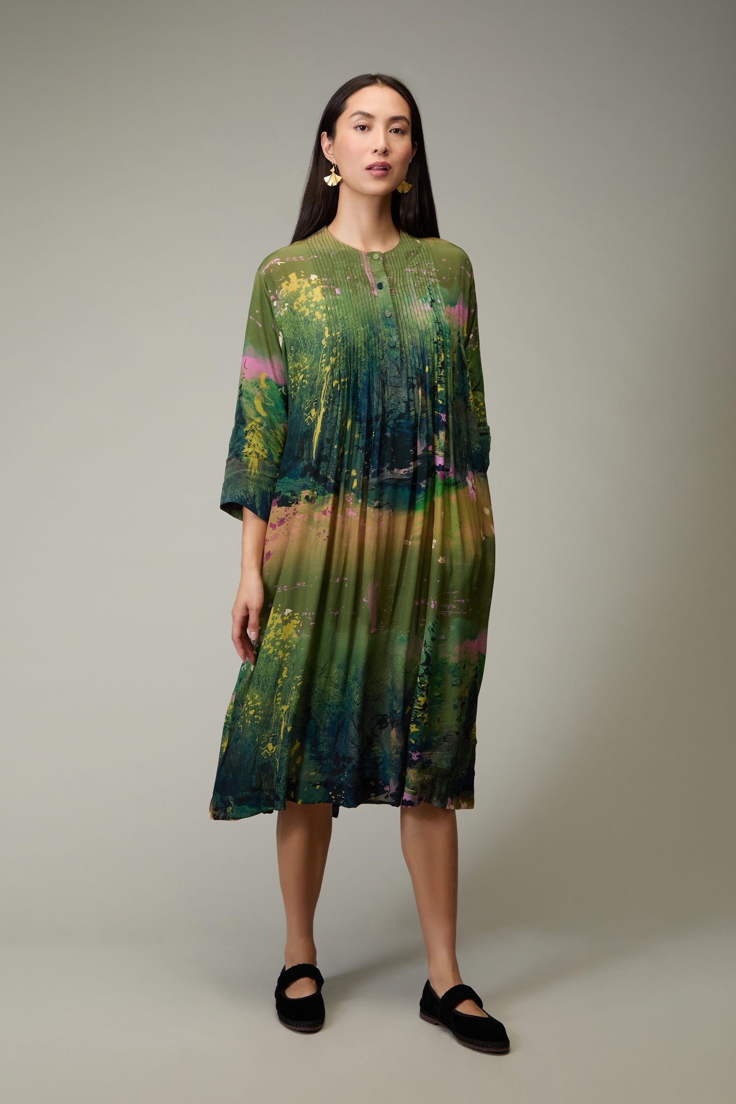 Monet Pleated Dress