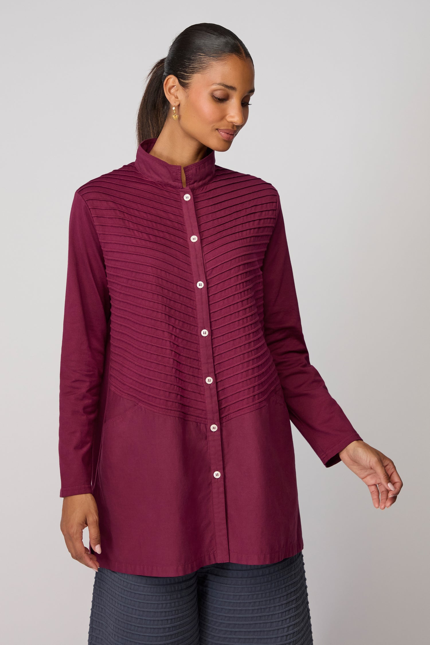 Cotton Jersey Overshirt