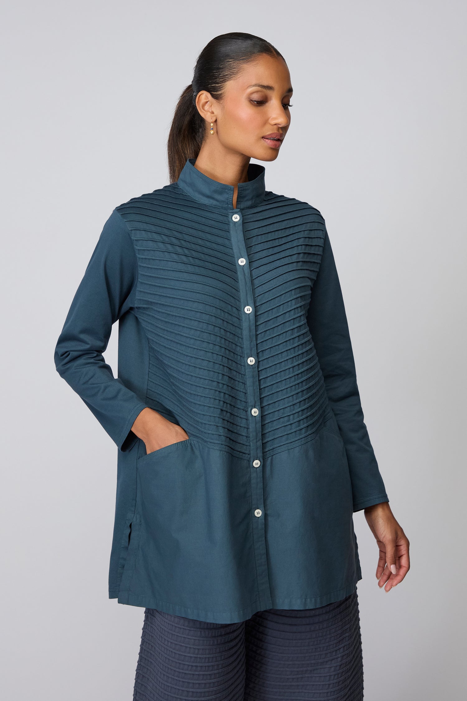 Cotton Jersey Overshirt