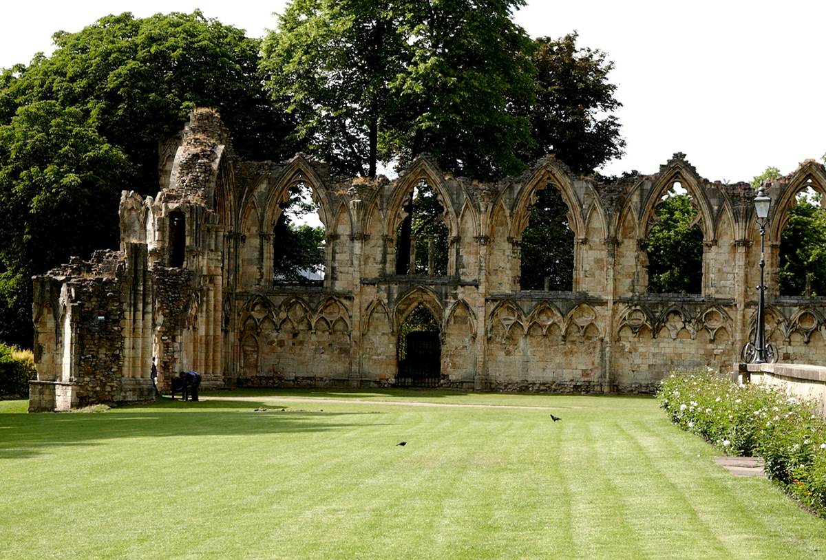 remains of a cathedral wall