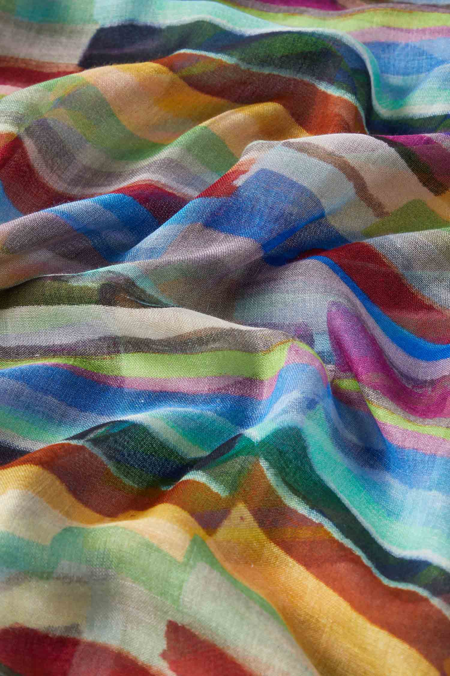 Horizon Stripe Modal Scarf