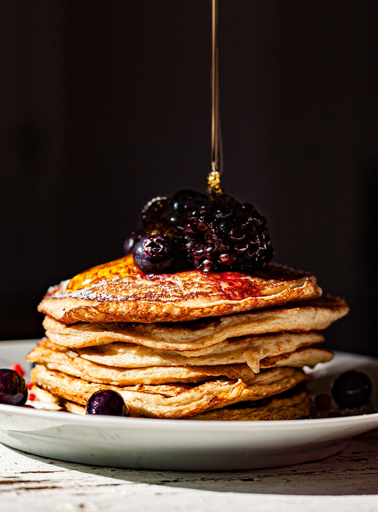 pancakes with blueberries 