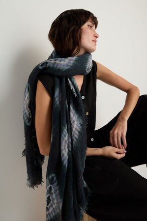 Shibori Wool Scarf