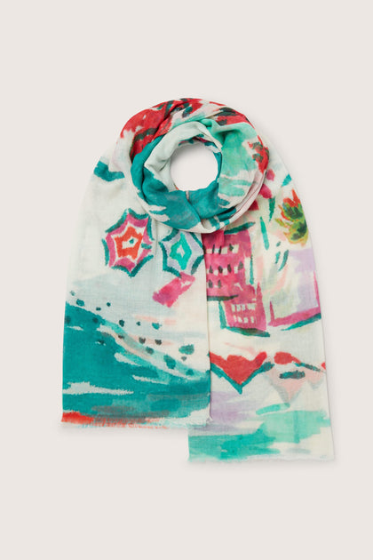 A Beachside Print Scarf.