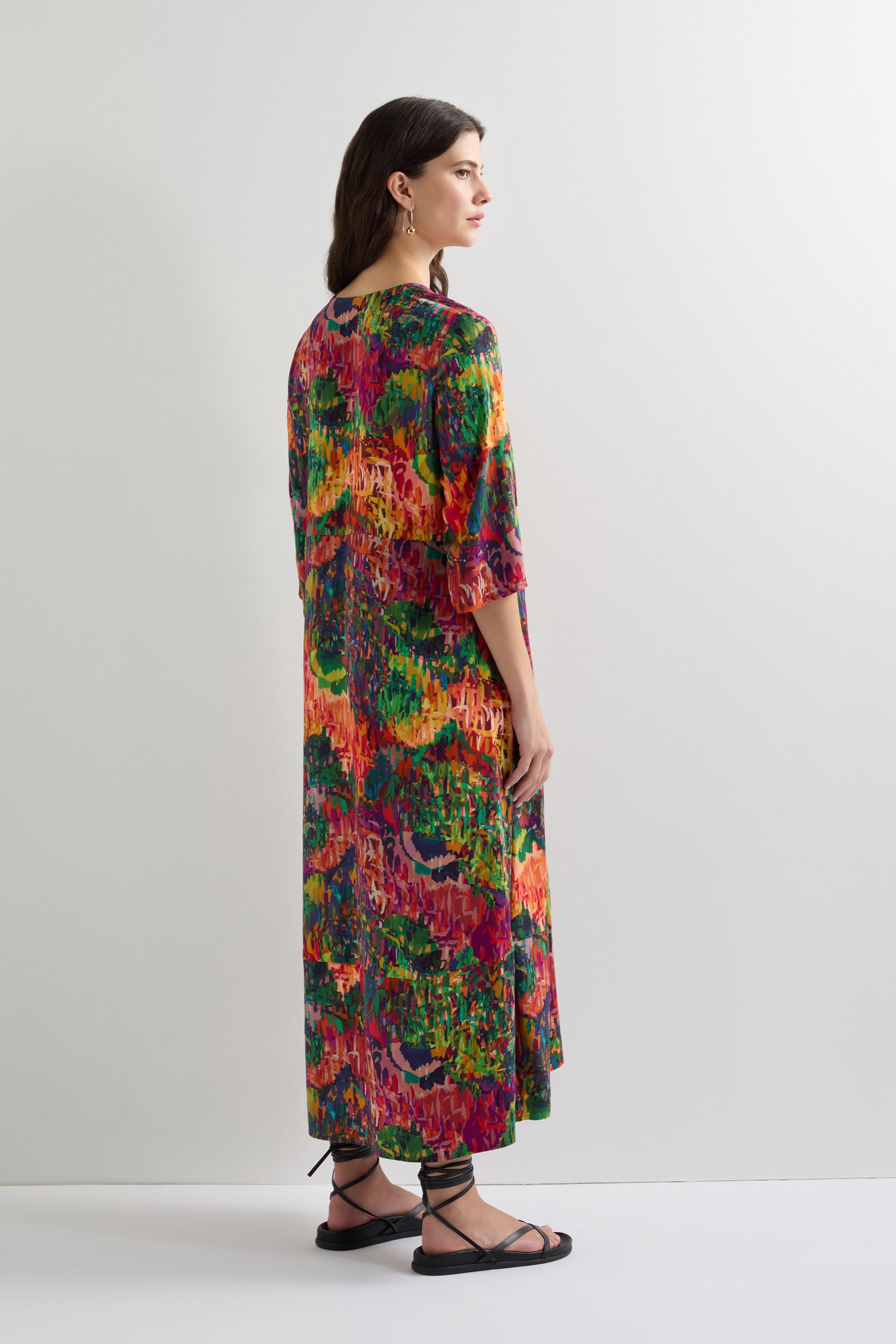 Impressionist Print Dress