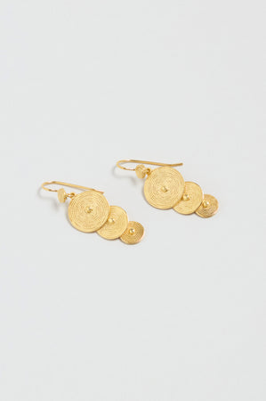 Gold Vermeil Orbit Disc Earrings