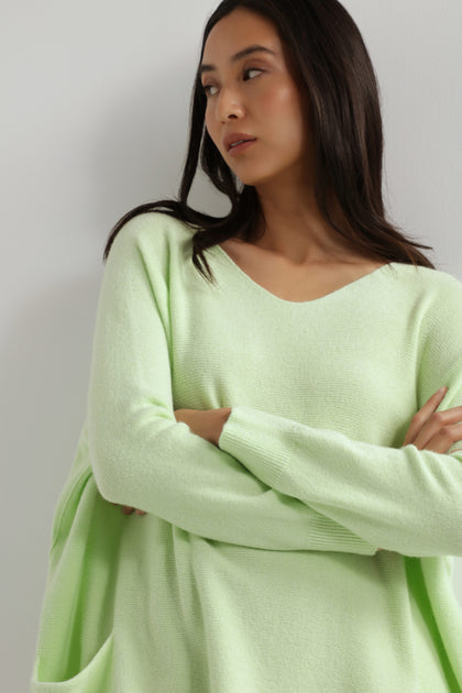 Two Pocket Oversize Knit