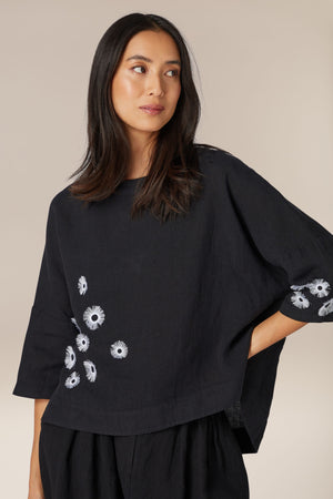 Daisy Linen Top
